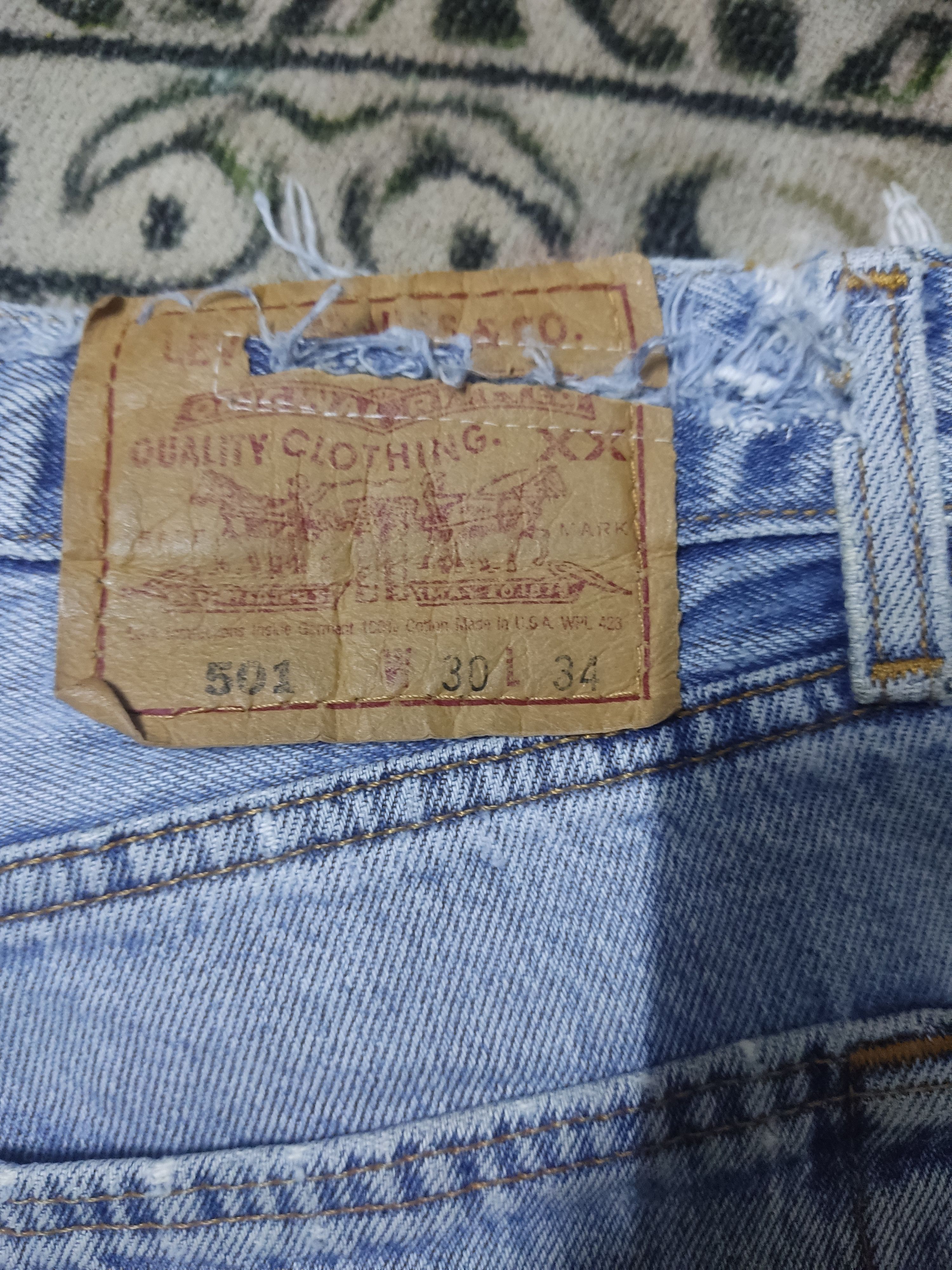 Levi's × Levi's Vintage Clothing Levis 501 Denim distressed Size US 30 / EU 46 - 7 Thumbnail