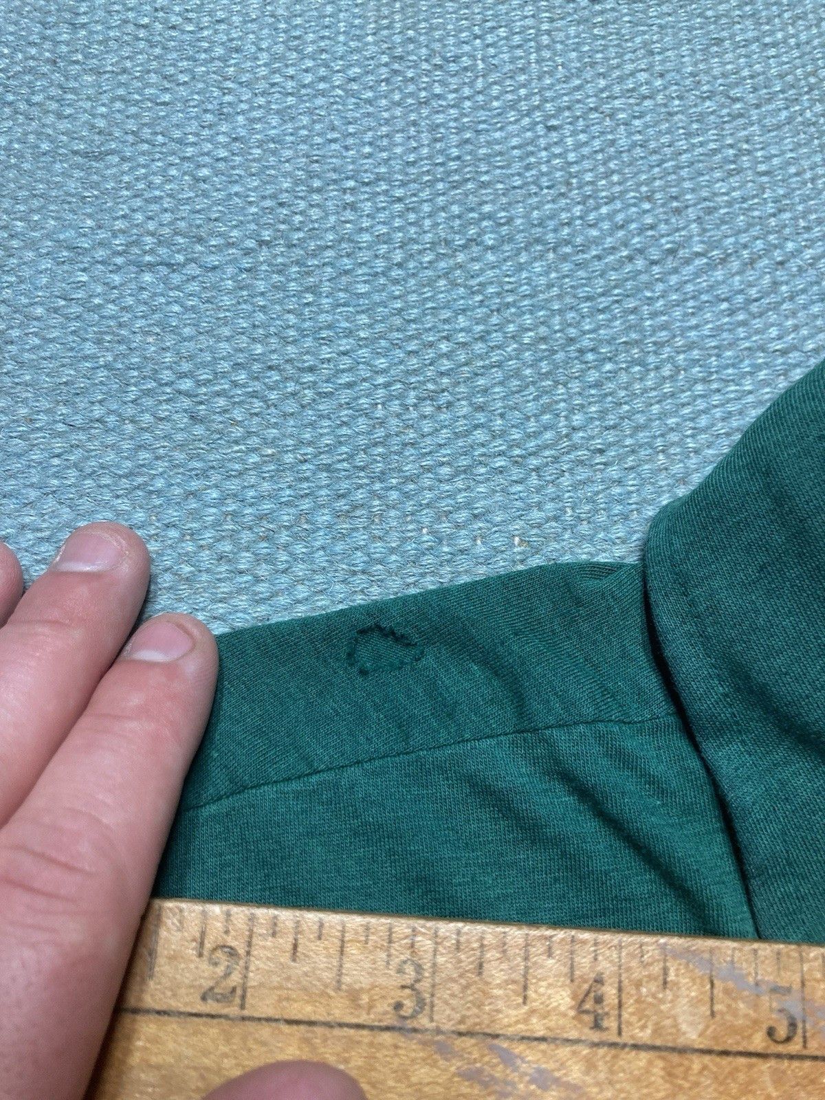 Vintage Vtg 70s polo shirt forest green California pol cotton medium Size US M / EU 48-50 / 2 - 5 Thumbnail