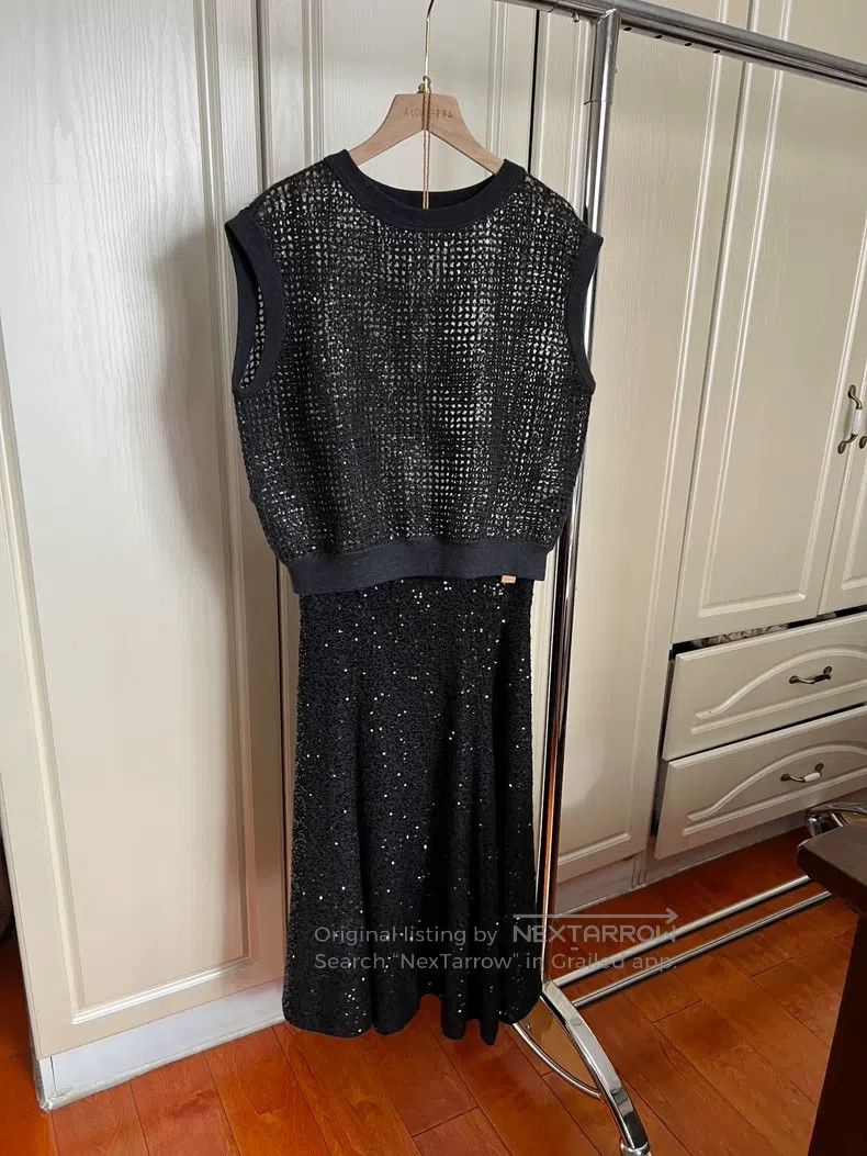 Brunello Cucinelli Sequin Open Back Vest