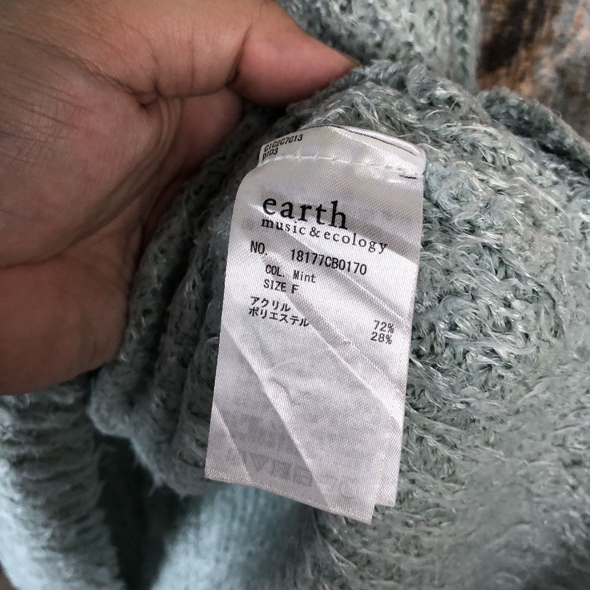 Homespun Knitwear × Japanese Brand DLL Earth Music & Econology Mint Knitwear #C071 Size M / US 6-8 / IT 42-44 - 11 Thumbnail
