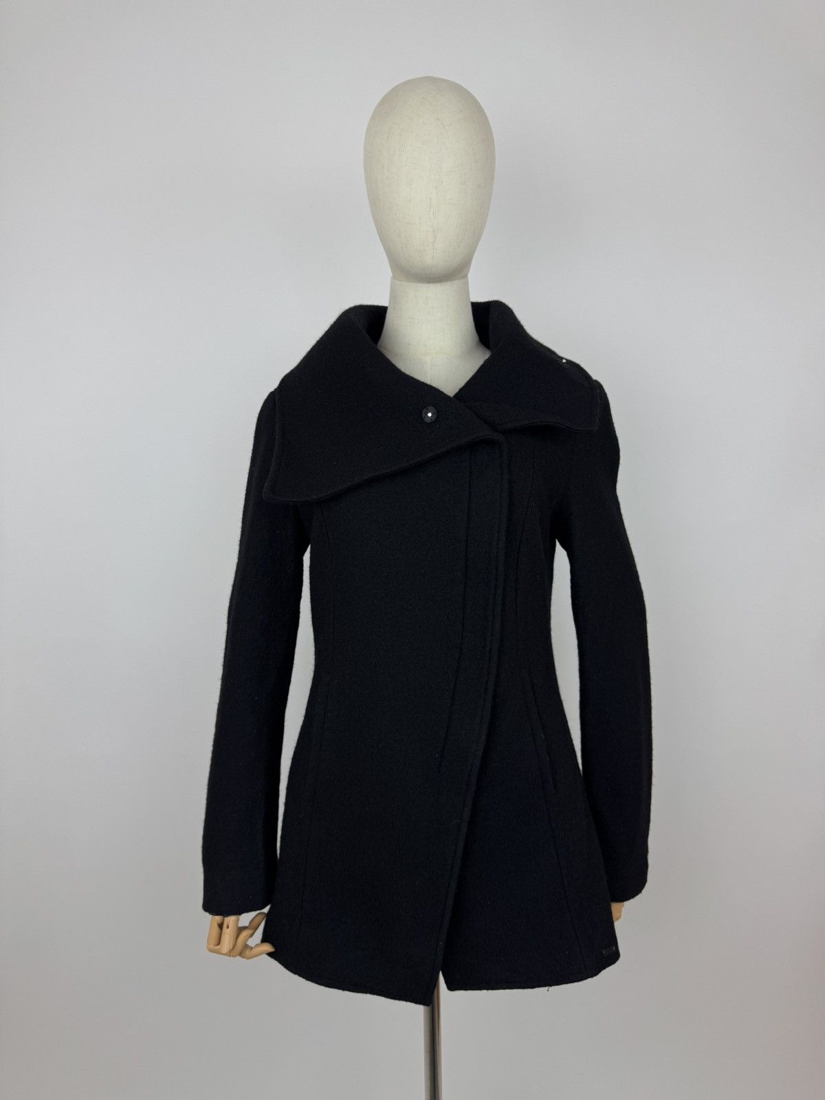 tigha Tigha wool jacket avant garde style biker coat Womens size M Size M / US 6-8 / IT 42-44 - 3 Thumbnail