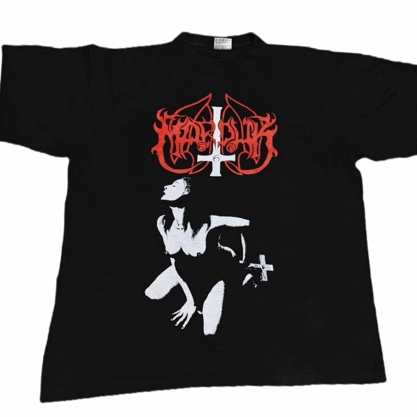 Band Tees × Vintage MARDUK 1995 Vintage t-Shirt XL - Fuck Me Jesus - Black Metal Size US XL / EU 56 / 4 - 5 Thumbnail