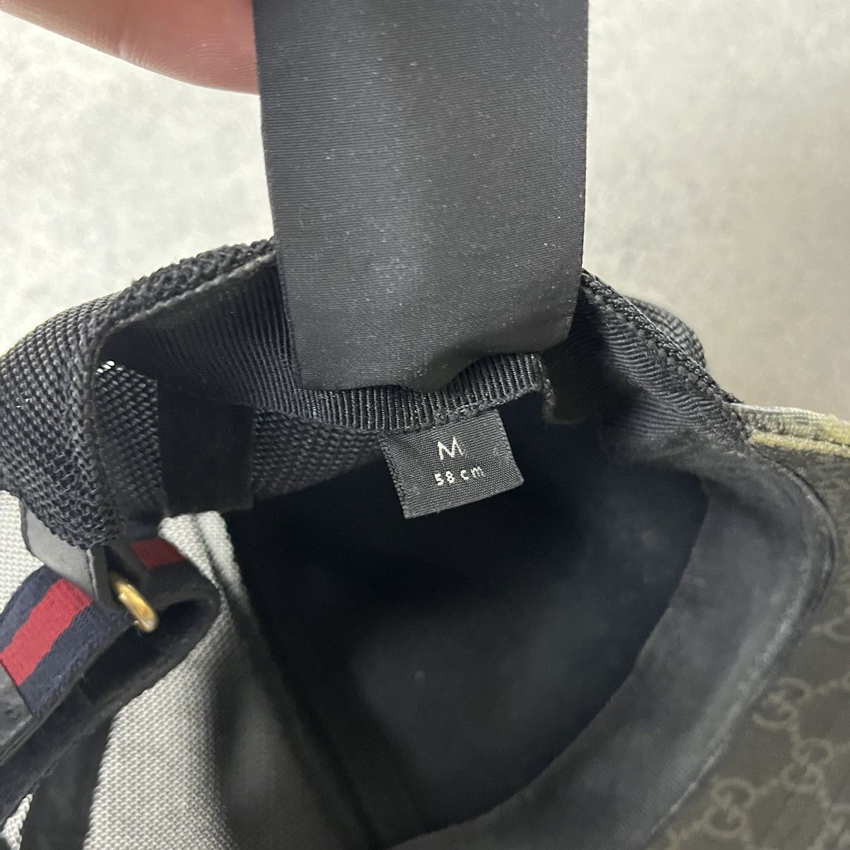 Gucci Gucci Men's Black monogram cap Size 36 - 11 Thumbnail