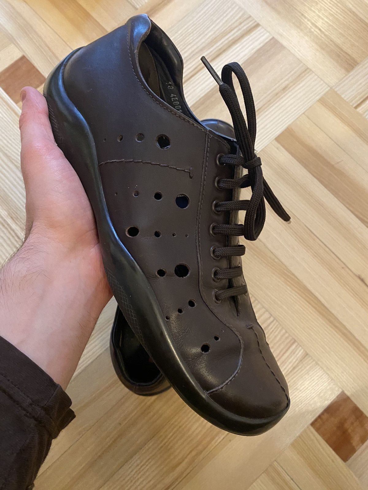 Prada Prada Sport Leather Sneakers Size US 8.5 / EU 41-42 - 2 Thumbnail