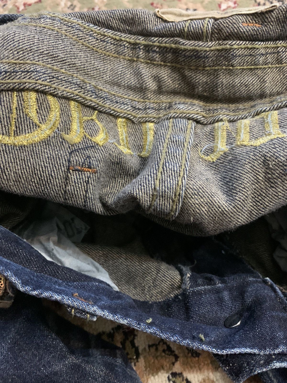 Japanese Brand LOLITA CROWN EMBROIDERY JEANS Size US 34 / EU 50 - 12 Thumbnail