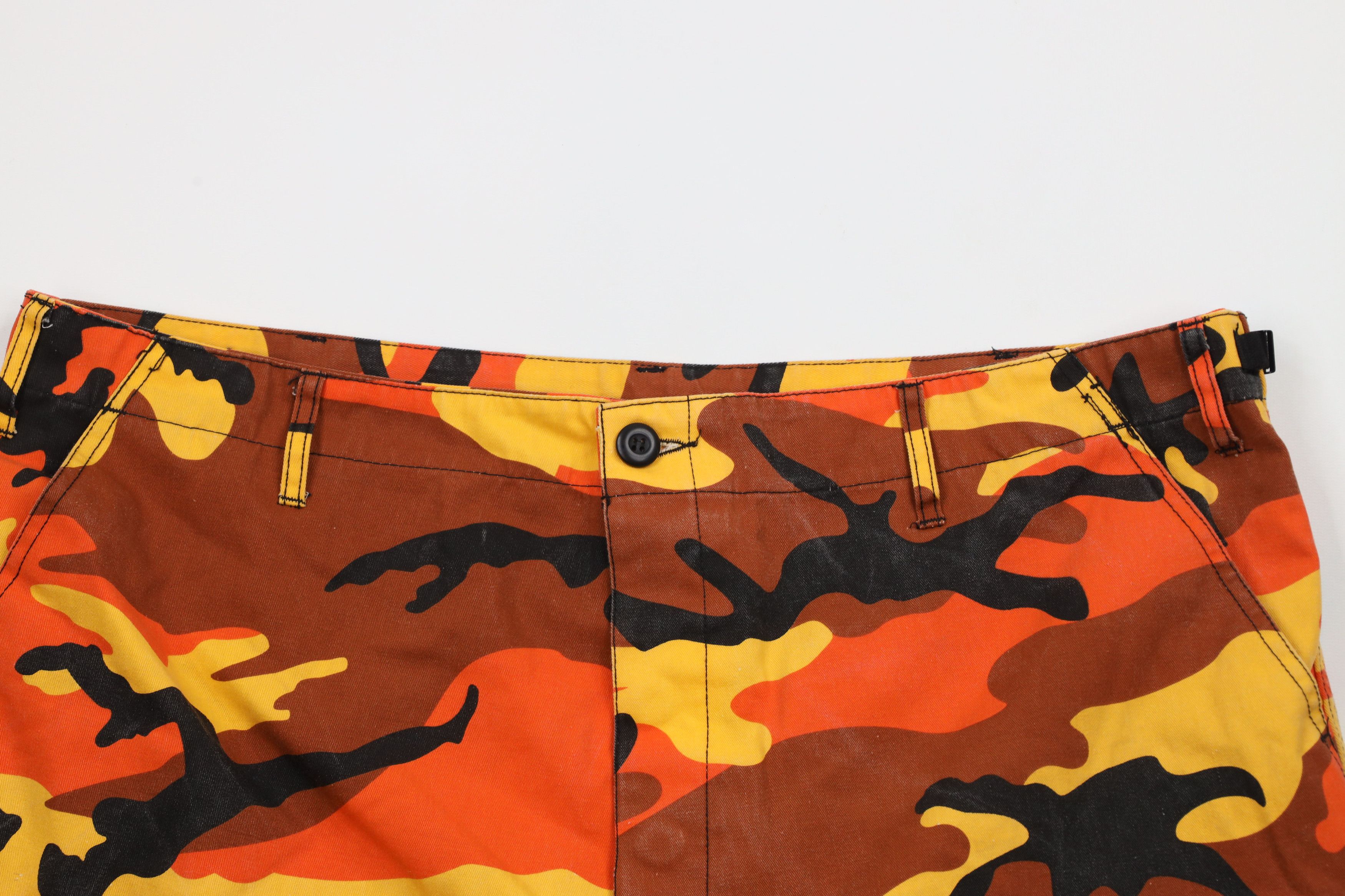 Rothco × Vintage Vintage Rothco Military BDU Camouflage Cargo Shorts Orange Size US 36 / EU 52 - 2 Thumbnail
