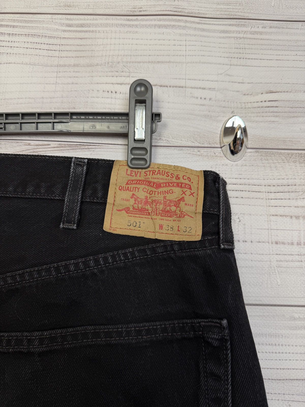 Levi's 90s Vintage Levi's 501 Distressed Jeans Size US 38 / EU 54 - 9 Thumbnail