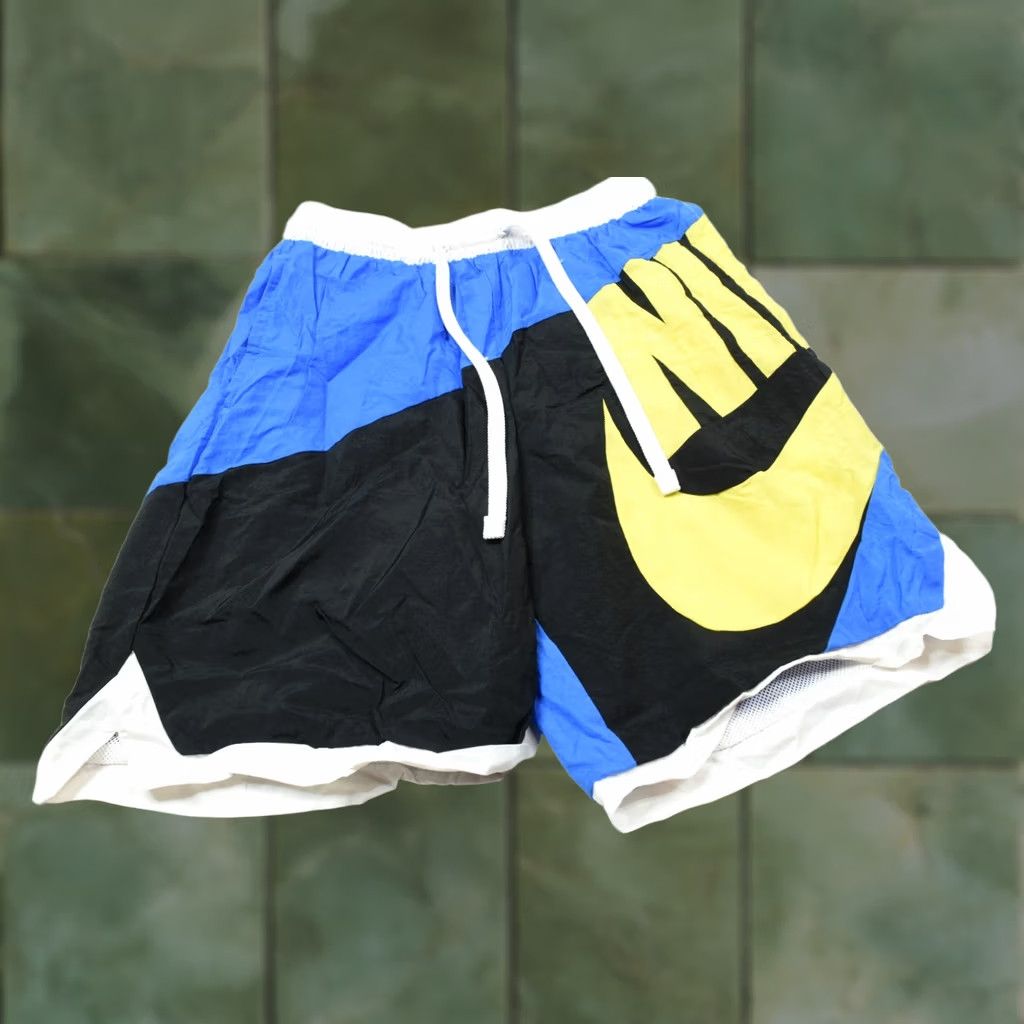 Nike Nike Shorts Mens Medium Blue Throwback Futura Lined Pull-On Drawstring Size US 31 - 1 Thumbnail