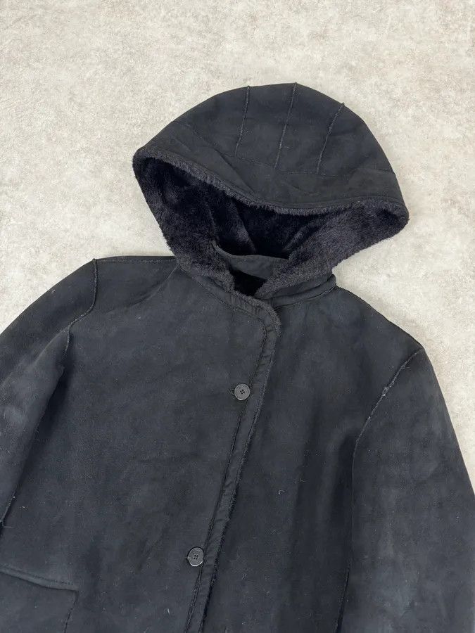 Emporio Armani 1990s Emporio Armani Black Reversible Faux Fur Coat Size XS / US 0-2 / IT 36-38 - 8 Thumbnail