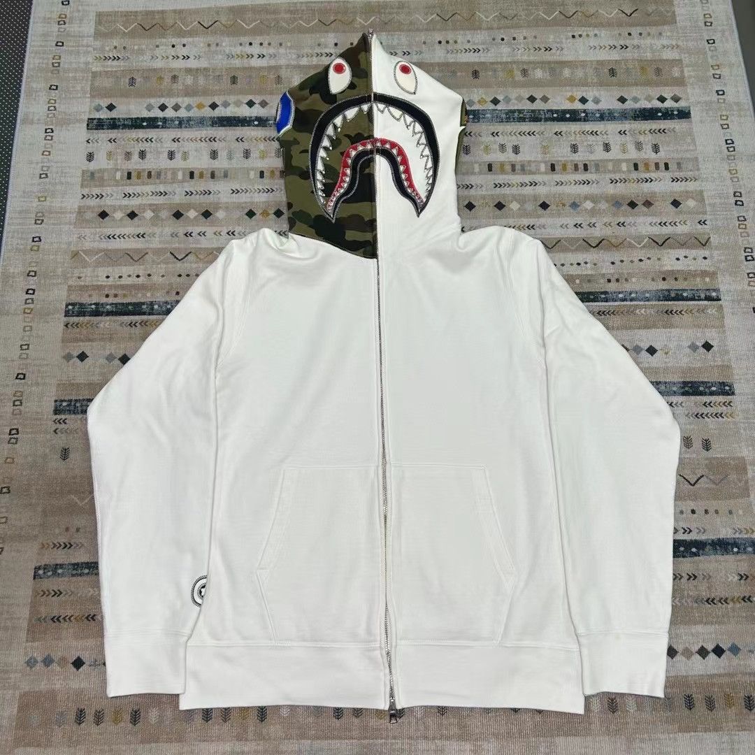 Bape COLOR CAMO SHARK FULL ZIP HOODIE Size US M / EU 48-50 / 2 - 1 Thumbnail