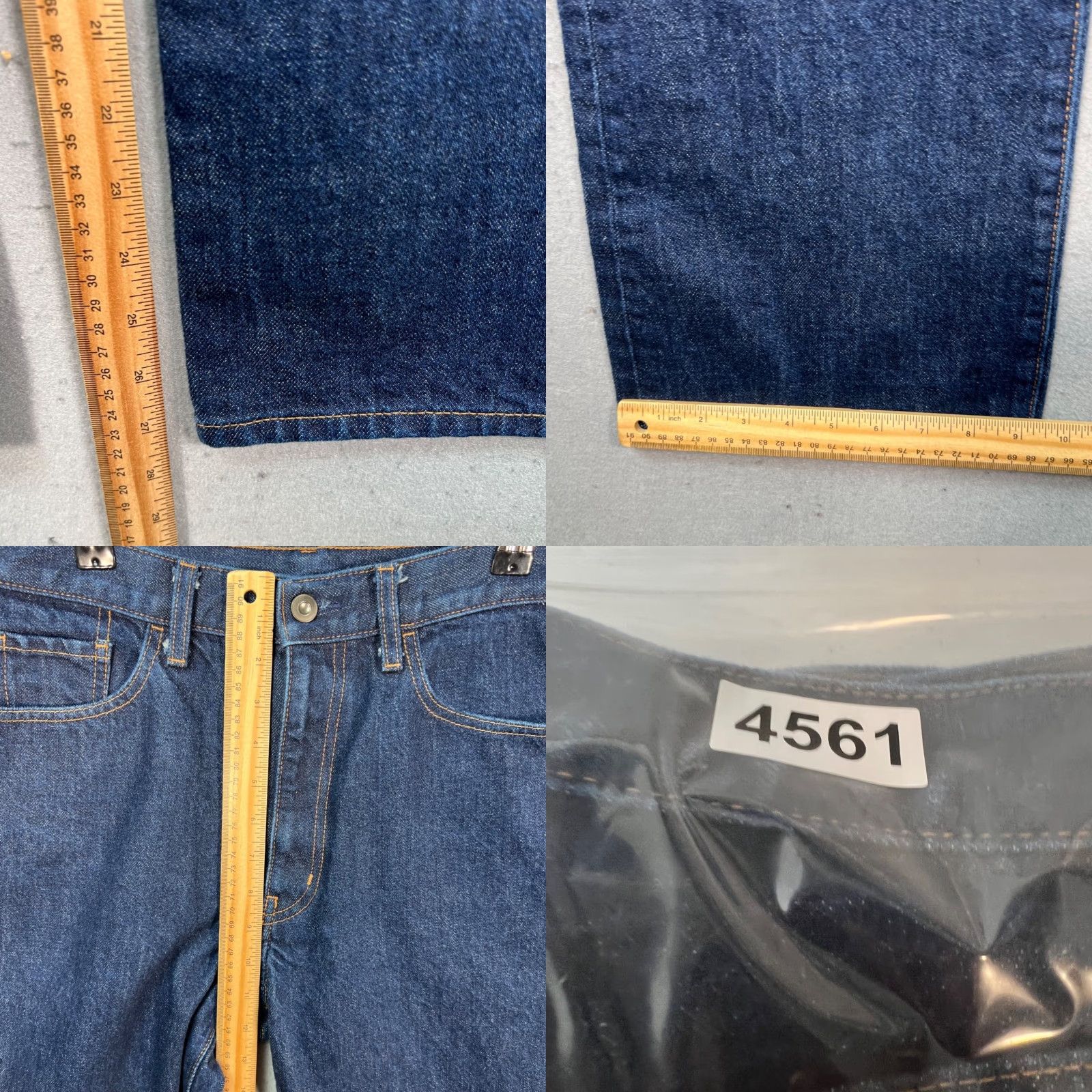 Muji Muji Mens Jeans 29 Blue Bootcut Denim 100% Cotton Size US 29 - 8 Thumbnail