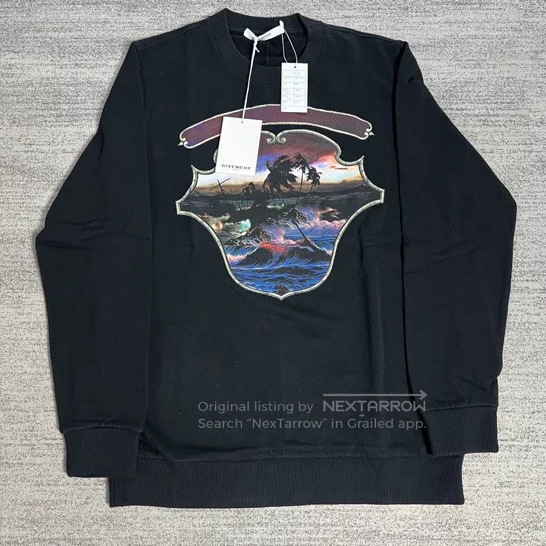 Givenchy Givenchy Wave Black Hoodie Size US S / EU 44-46 / 1 - 1 Thumbnail