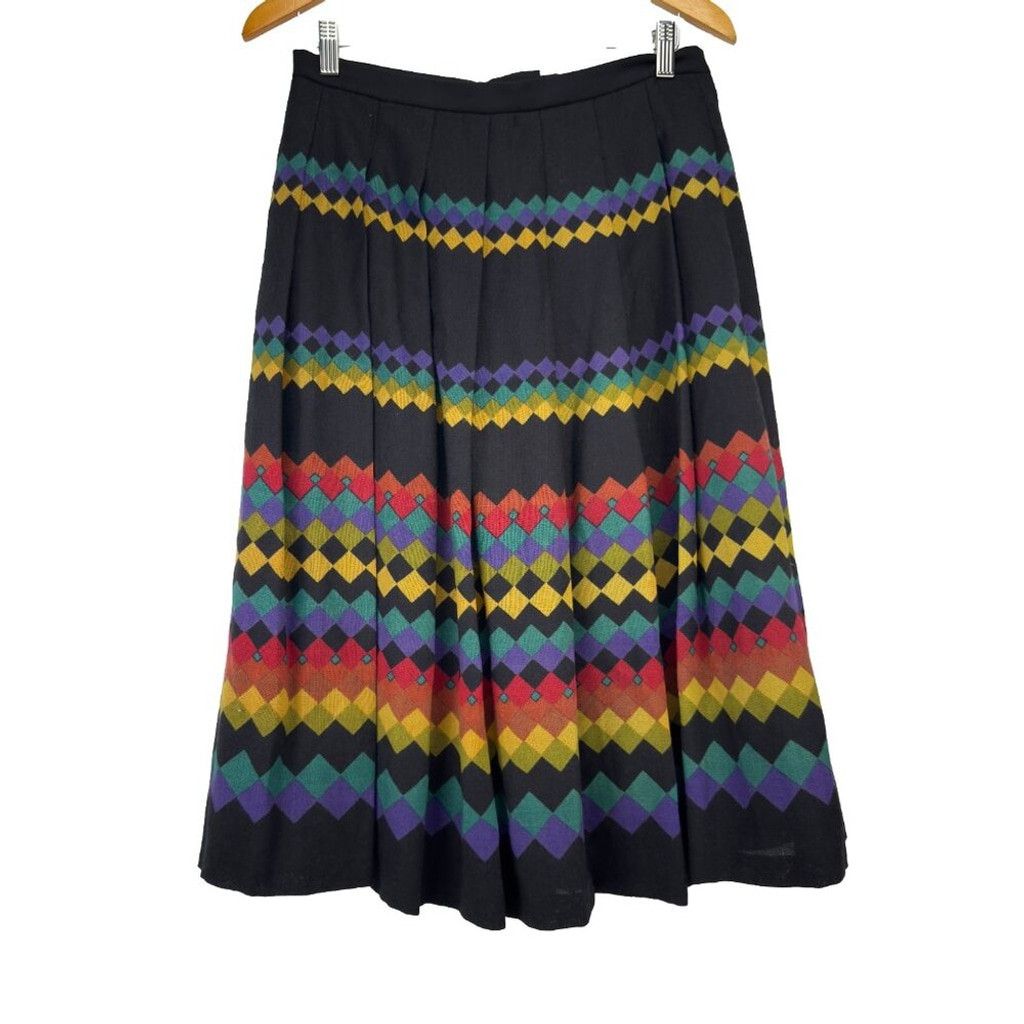 Nina Ricci NINA RICCI Boutique Paris VTG Wool Academia Boho EU 38 / M Size 32" / US 10 / IT 46 - 4 Thumbnail