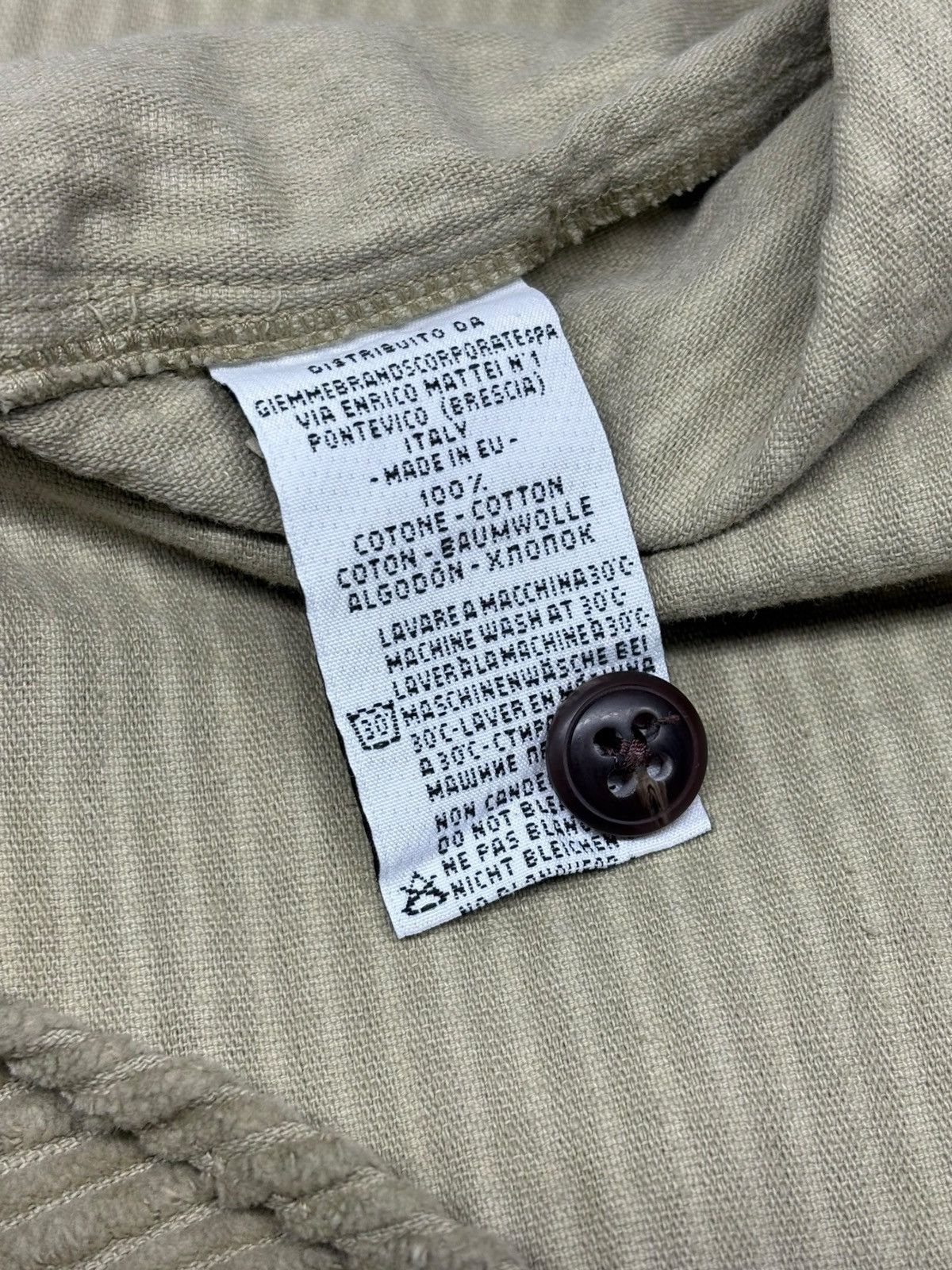 Tintoria Mattei Tintoria Mattei 954 Long Sleeve Corduroy Shirt Luxury Size US M / EU 48-50 / 2 - 21 Thumbnail