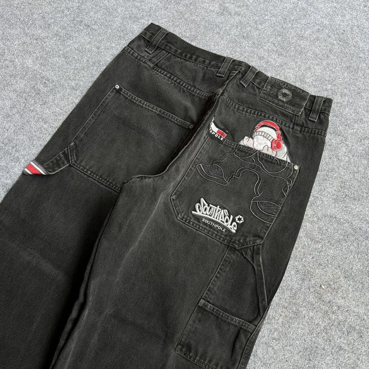 Southpole × Vintage 💥Rare💥 Crazy South Pole Bigboy Baggy Jeans Size US 34 / EU 50 - 2 Thumbnail