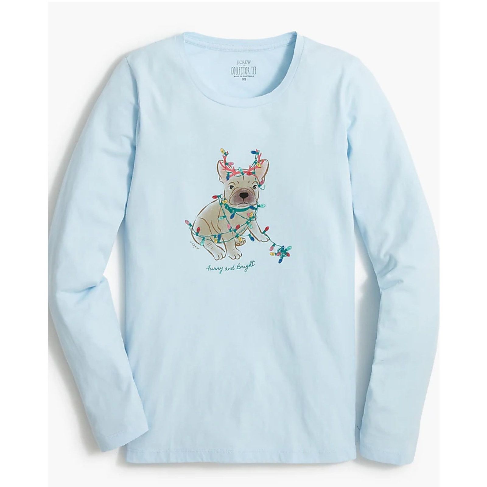 J.Crew J.Crew Collector Tee · XXS · French Bulldog in Christmas Size XS / US 0-2 / IT 36-38 - 1 Thumbnail