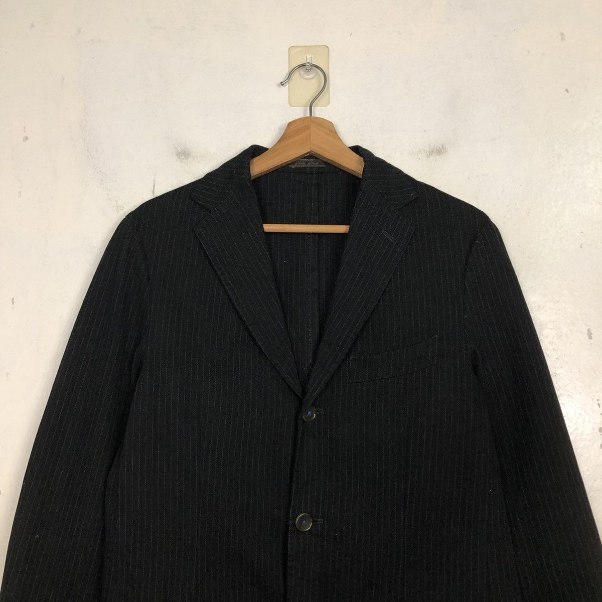 Issey Miyake 💥VINTAGE HICKORY CHORE JACKET SABI SABI STRIPED Size 46R - 5 Thumbnail