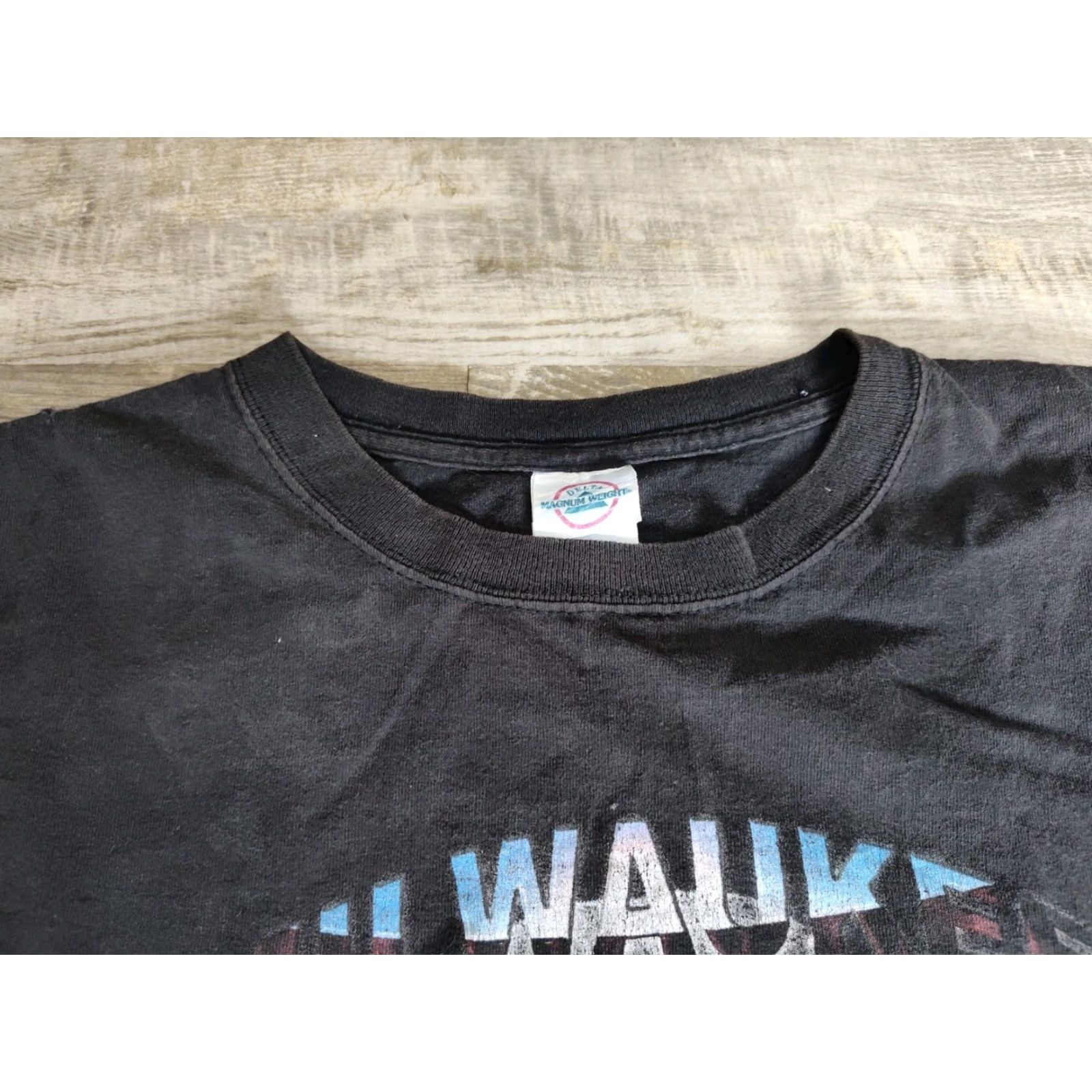 Delta VINTAGE Milwaukee 100th Anniversary Motorcycle Run T-Shirt XL Men Biker Graphic Print Distressed 90s Black Size US XL / EU 56 / 4 - 4 Thumbnail
