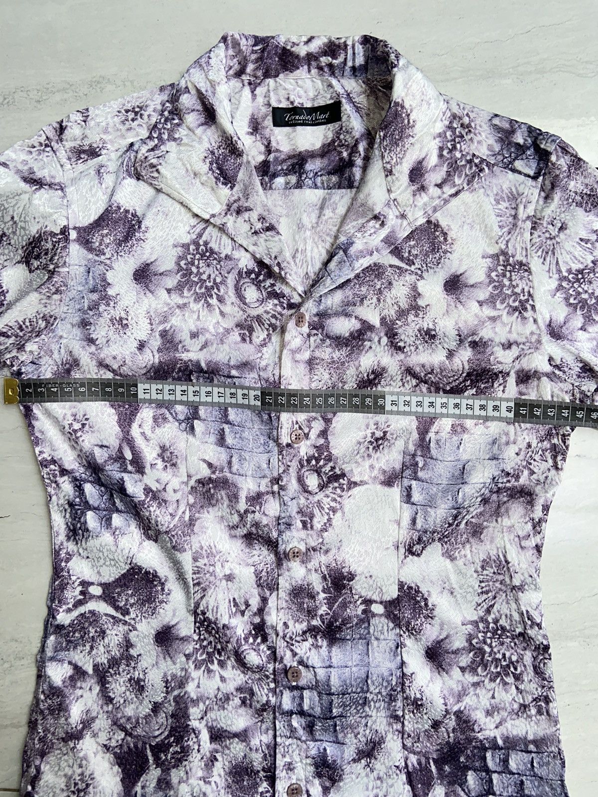 Japanese Brand × Tornado Mart TORNADO MART Tie Dye Floral Patterned Shirt Size US XS / EU 42 / 0 - 8 Thumbnail