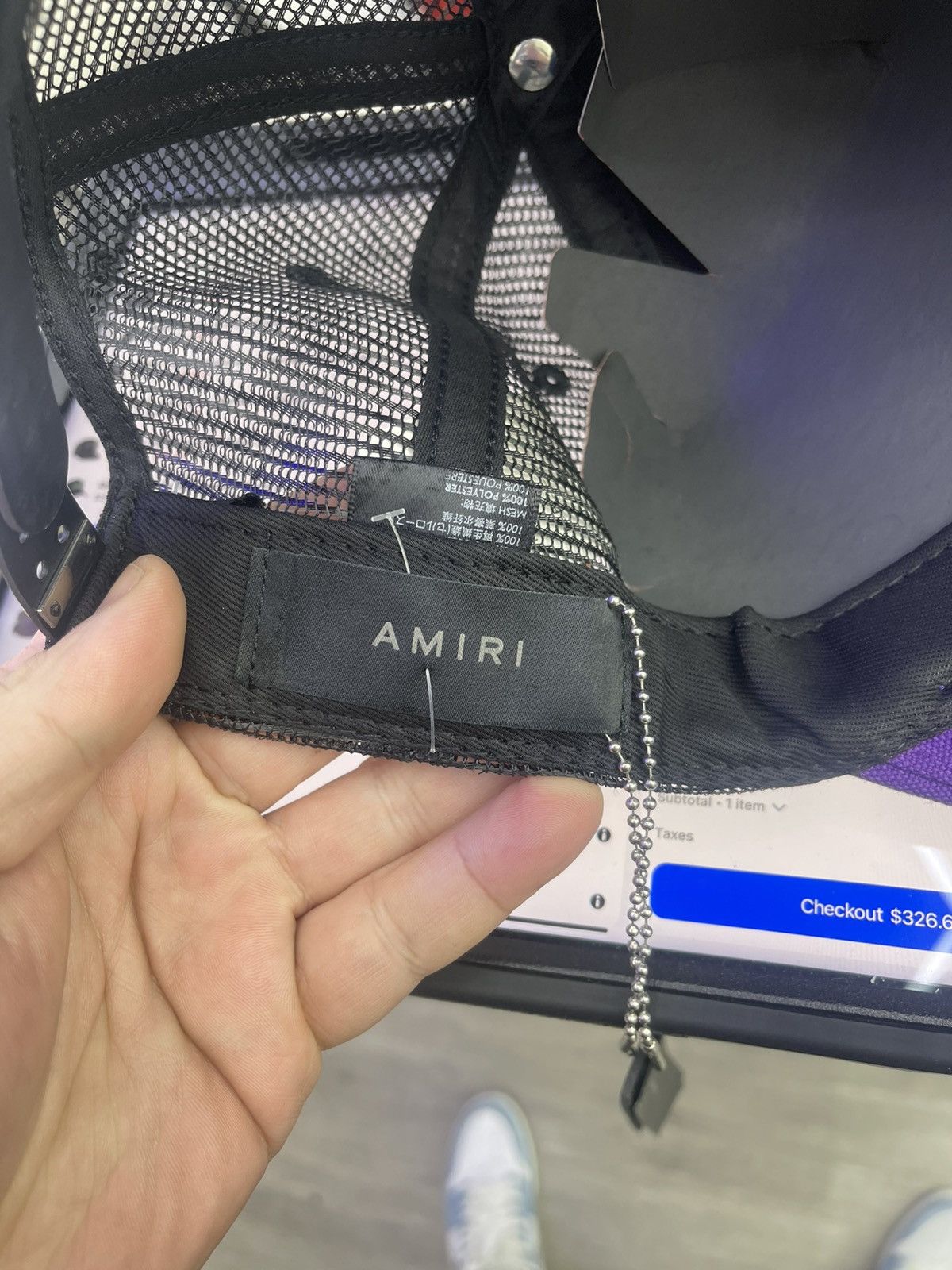 Amiri Amiri Ma trucker hat ( purple/black) Size ONE SIZE - 3 Thumbnail