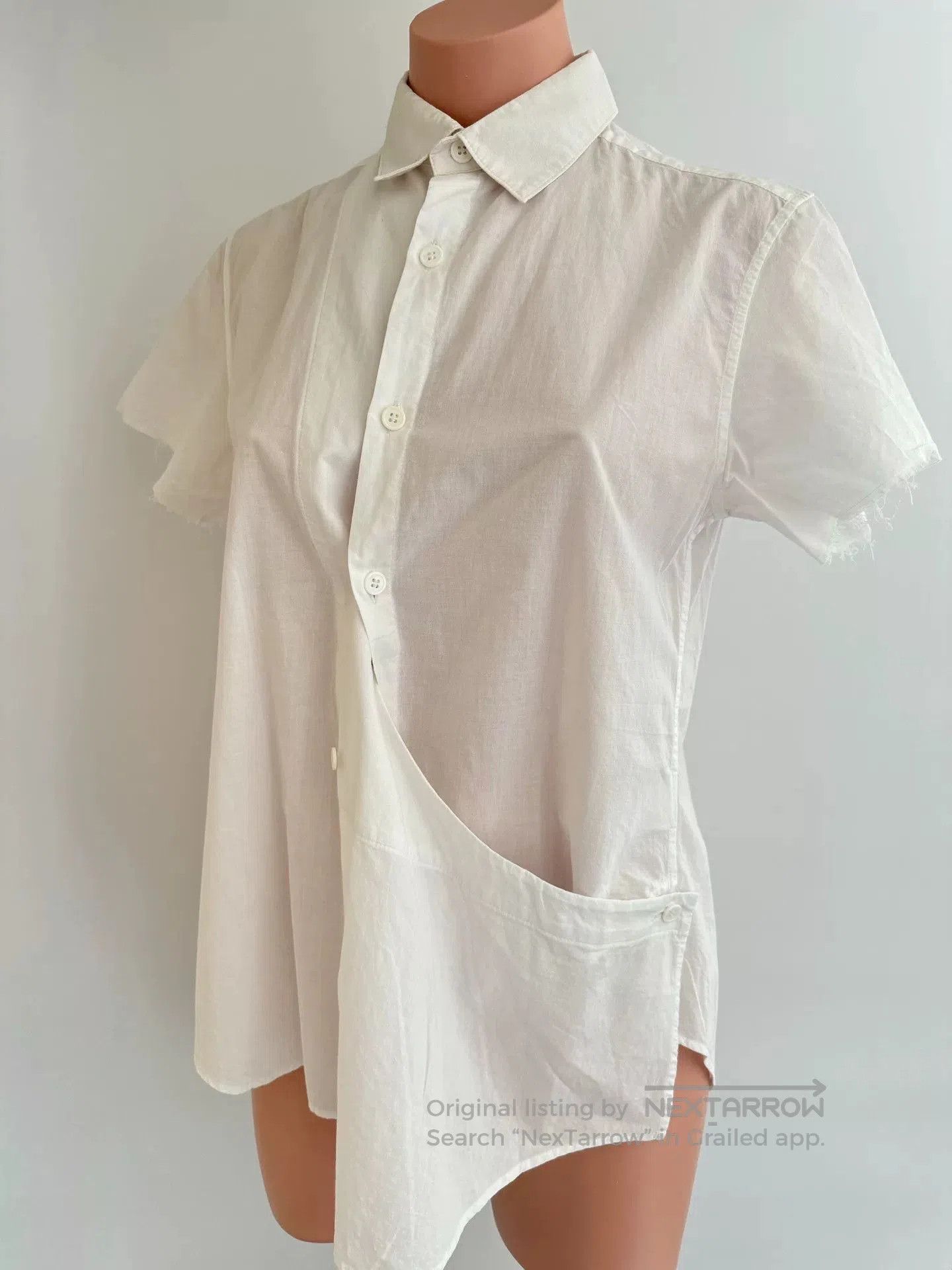 Yohji Yamamoto Yohji Yamamoto Short Sleeve Shirt. Size S / US 4 / IT 40 - 2 Thumbnail
