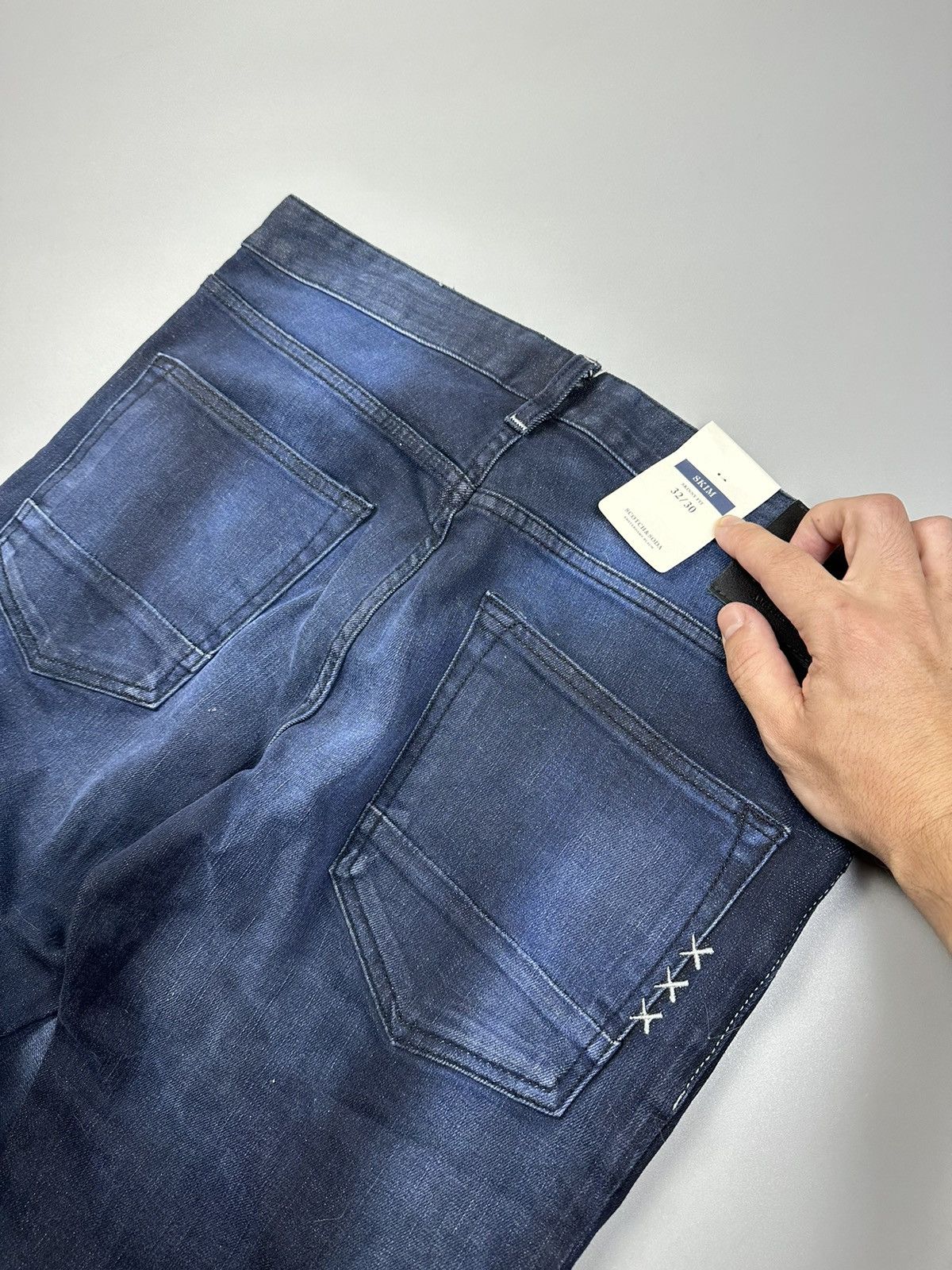 Scotch & Soda Scotch&Soda Blue Stripe Pattern Jeans Skinny Fit Size US 32 / EU 48 - 2 Thumbnail