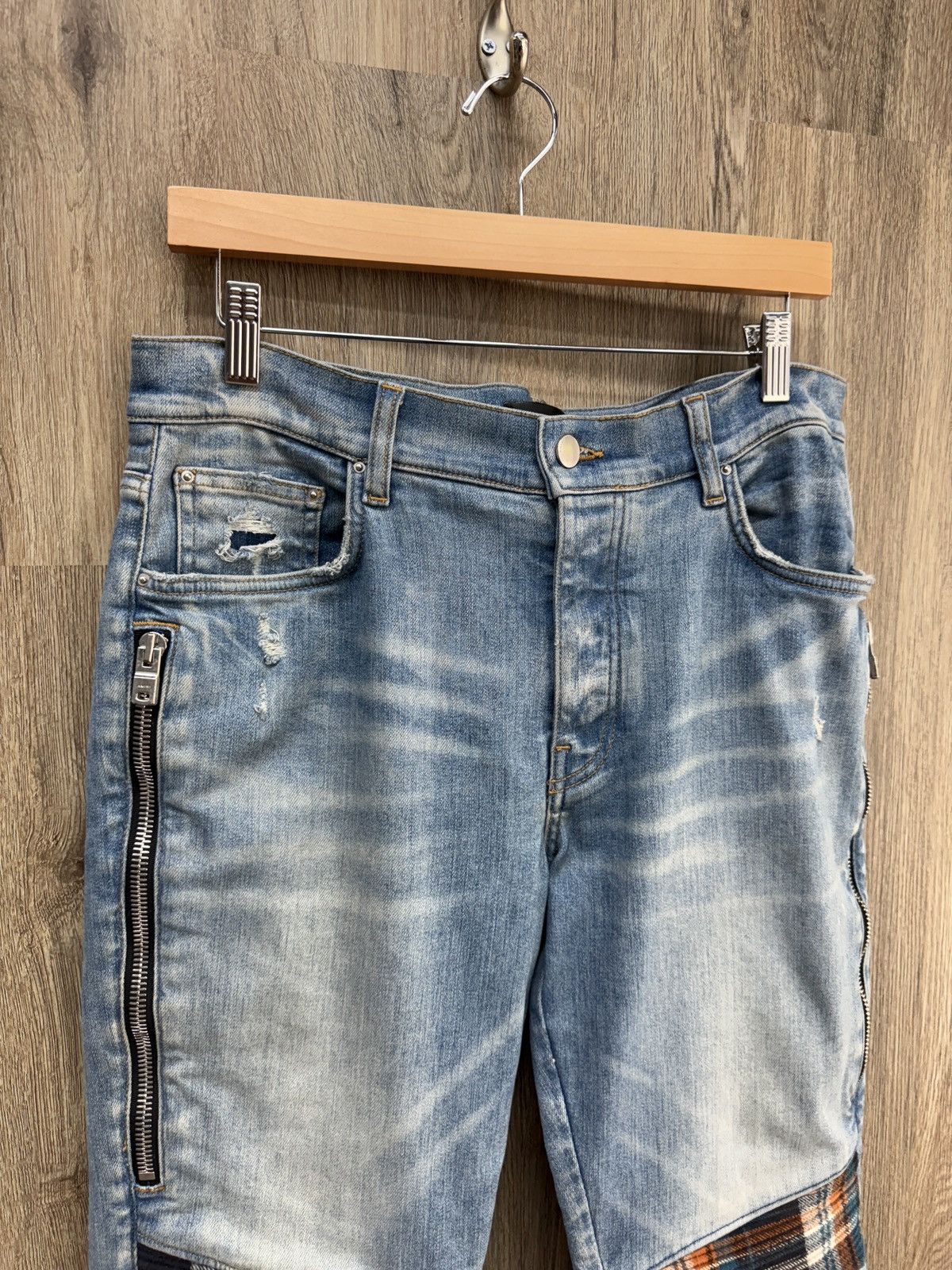 Amiri Amiri MX2 Plaid Jeans Size US 33 - 4 Thumbnail