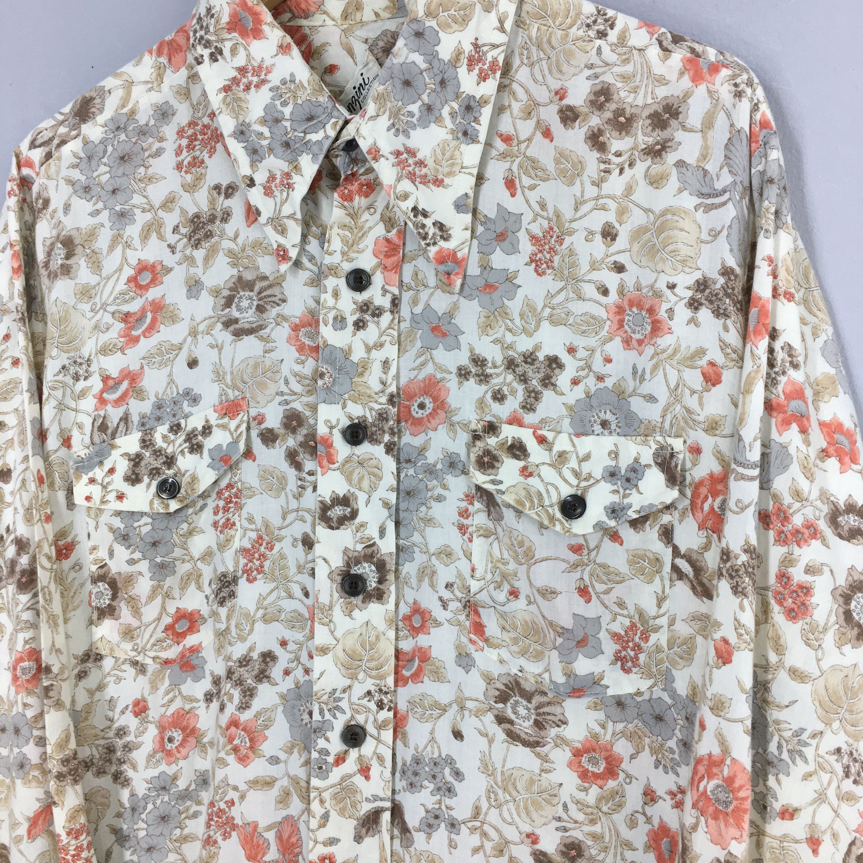 Vintage Vintage Floral Casual Wear Aloha Tropical Shirt Large Size US L / EU 52-54 / 3 - 4 Thumbnail