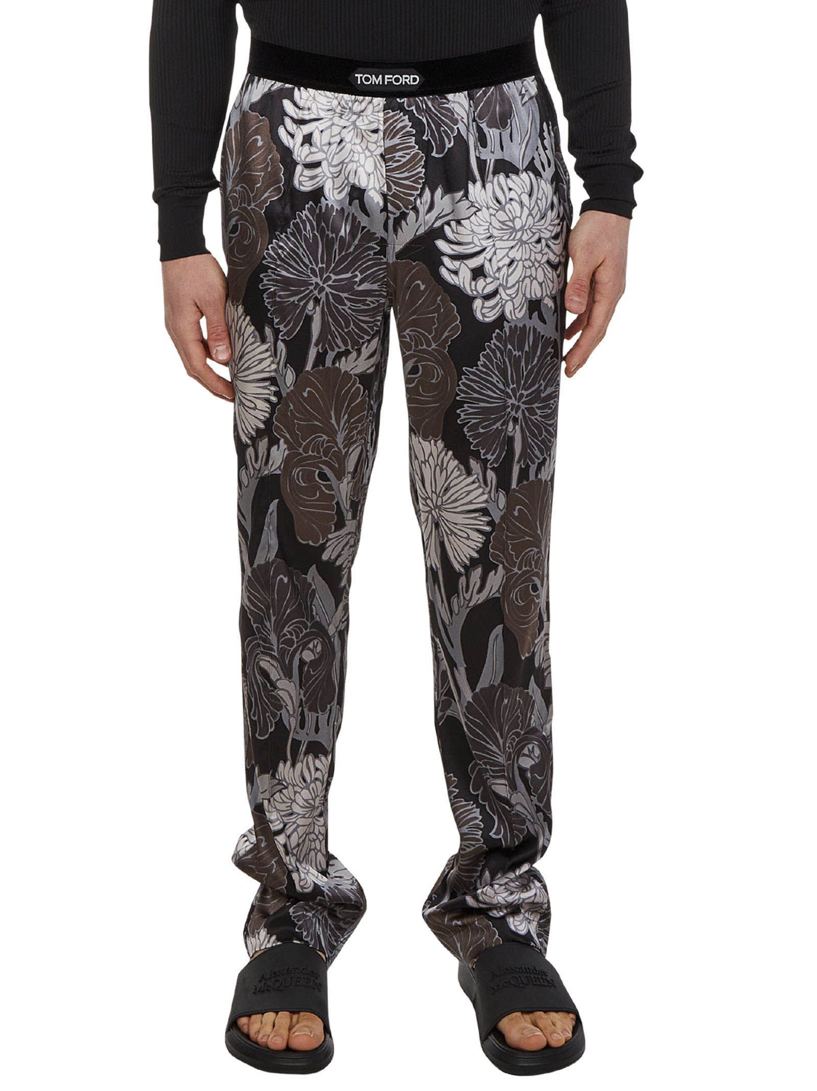 Tom Ford o1loc1c0724 IST4H20 Silk Blend Trousers in Multicolor Size US 30 / EU 46 - 2 Thumbnail