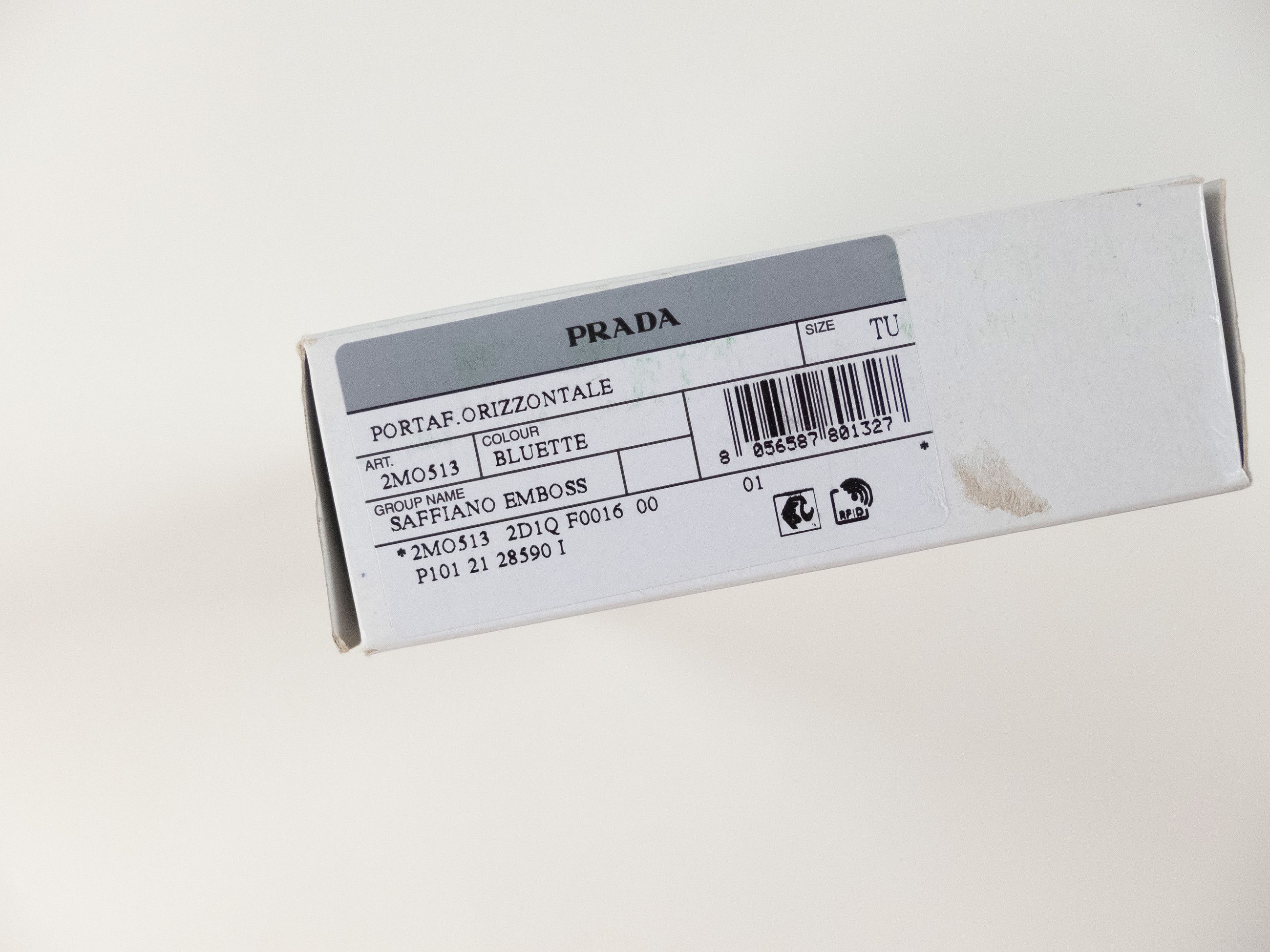 Prada PRADA blue Saffiano leather bifold triangle logo wallet Size ONE SIZE - 10 Thumbnail