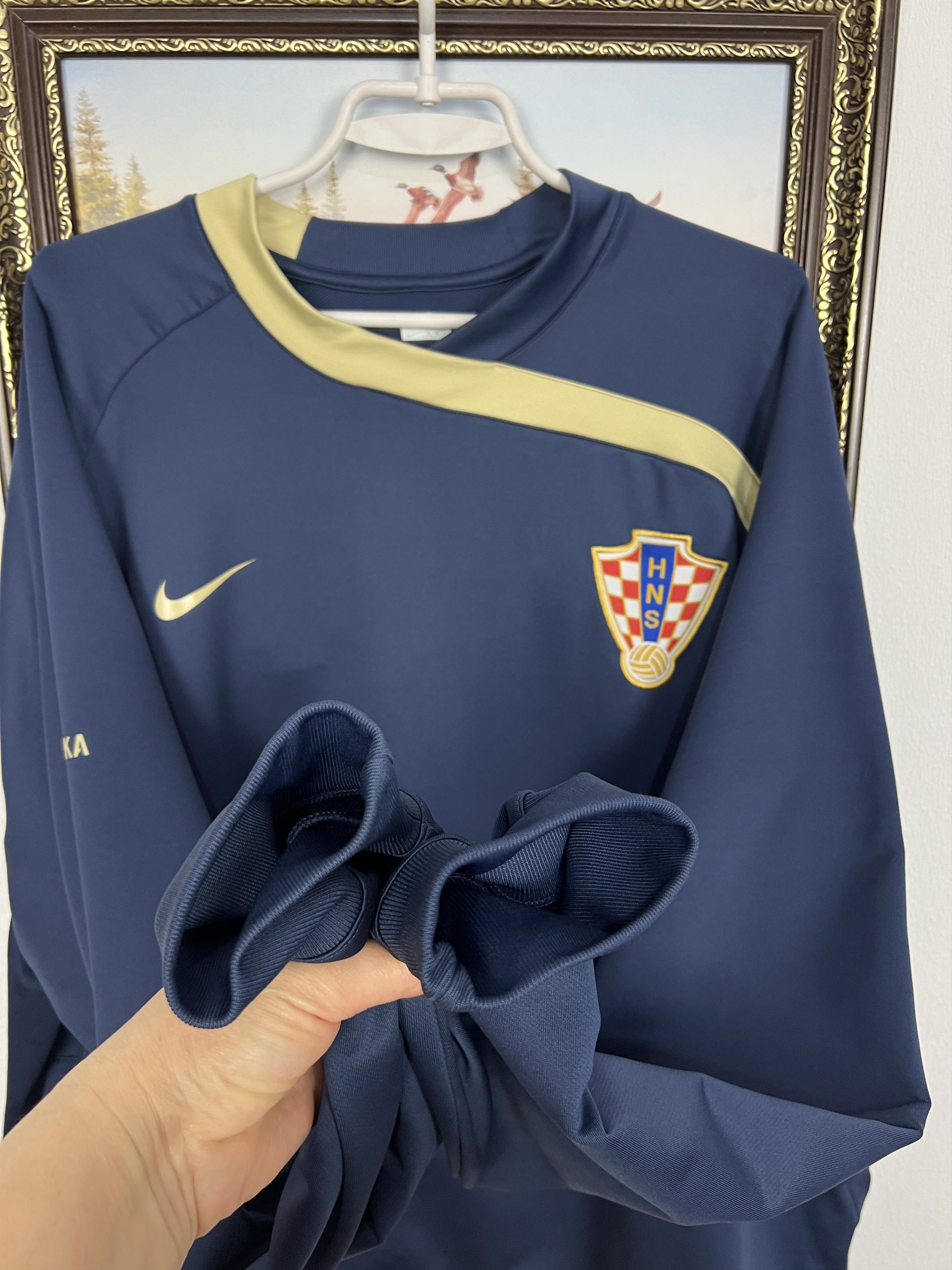 Nike Vintage Croatia Football Train Sweatshirt Track Top Rare Size US XXL / EU 58 / 5 - 6 Thumbnail