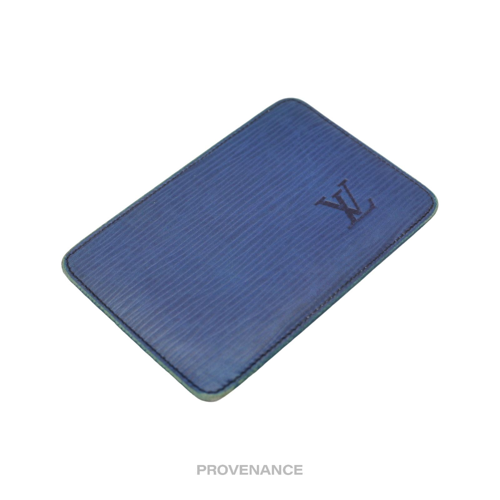 Louis Vuitton 🔴 Louis Vuitton "MALLETIER" Card Holder Wallet - Blue Epi Size ONE SIZE - 4 Thumbnail