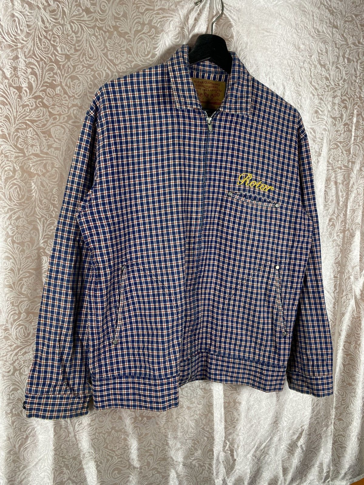 Japanese Brand Rotar Clothing Plaid Zip Jacket Insane Wear Japan Streetwear Size US L / EU 52-54 / 3 - 5 Thumbnail