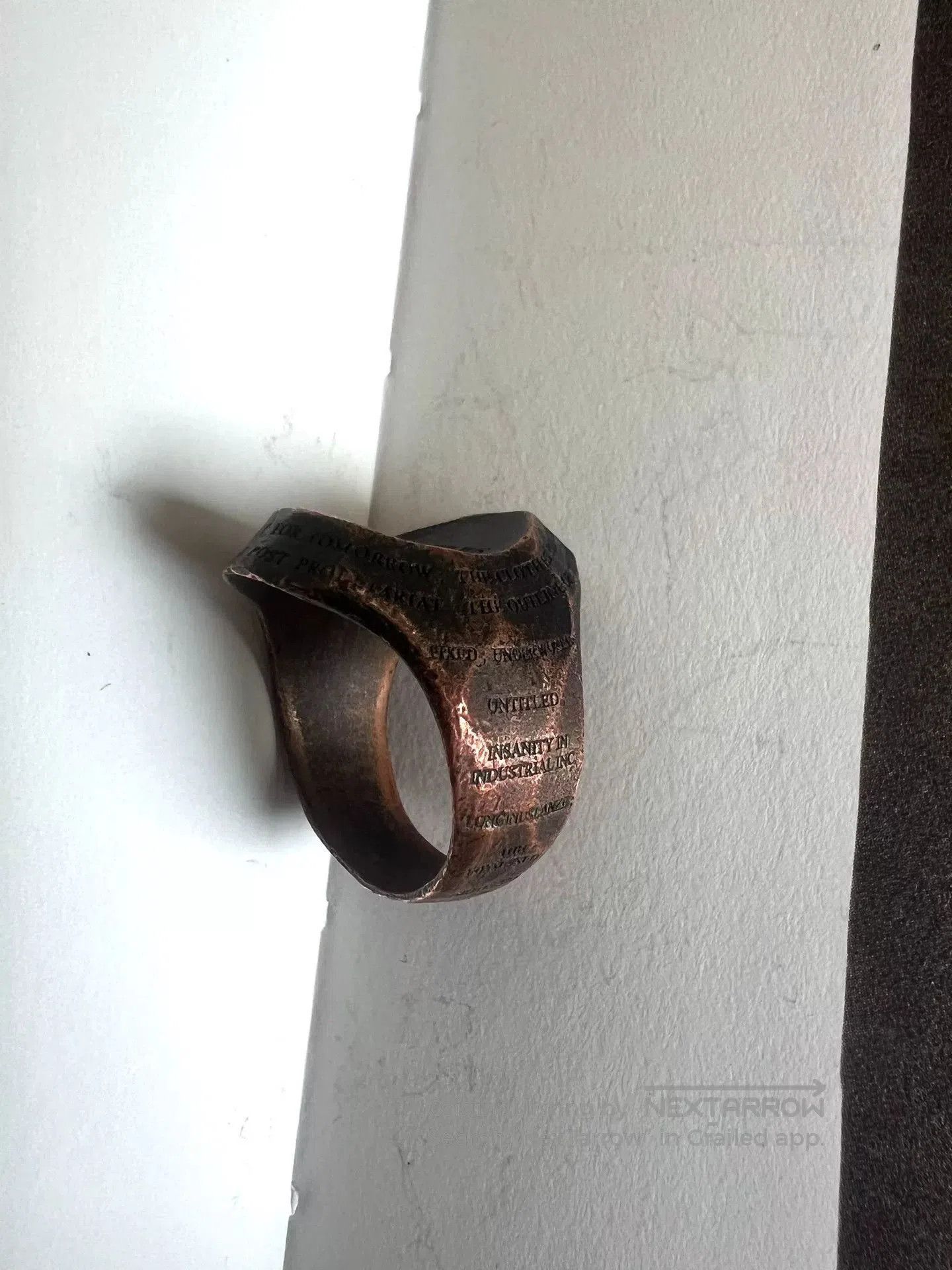 Julius Julius 7 Industrial Silver Ring Limited Edition. Size ONE SIZE - 7 Thumbnail