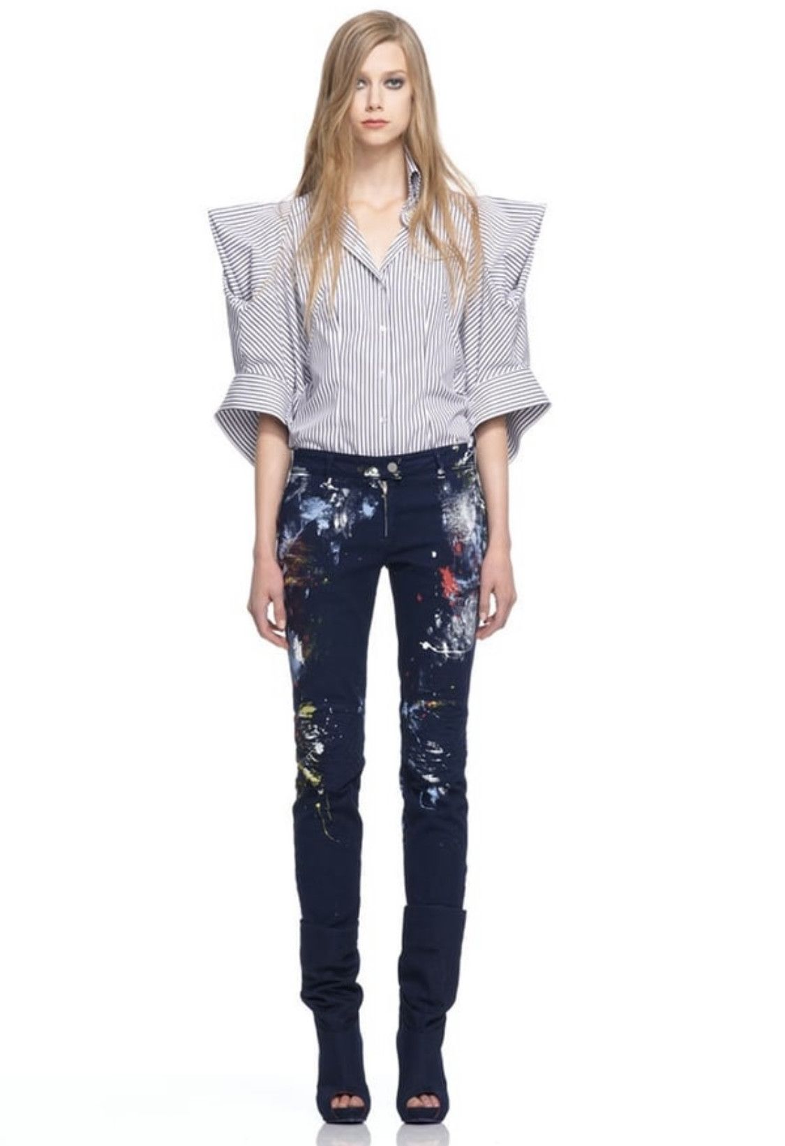 Alexander McQueen Alexander McQueen 2010 Resort runway painter skirt Size 28" / US 6 / IT 42 - 2 Thumbnail