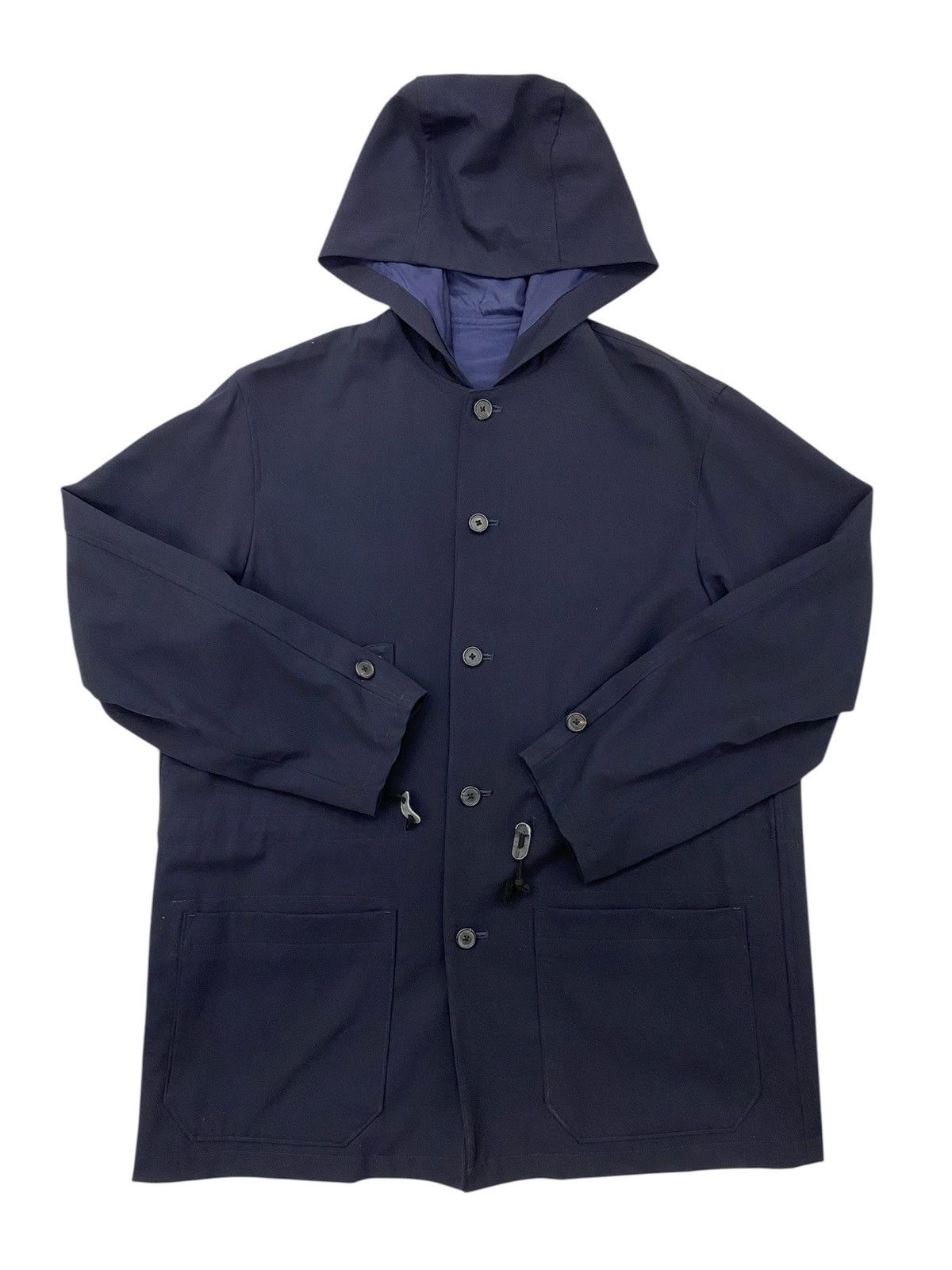 Y's for Men × Yohji Yamamoto Yohji Yamamoto AW98 dark navy blue wool hooded jacket Size US L / EU 52-54 / 3 - 1 Thumbnail