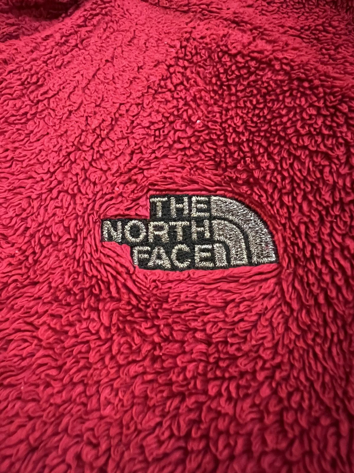 The North Face The North Face Red Poly Fleece Full Zip Up Size M / US 6-8 / IT 42-44 - 2 Thumbnail