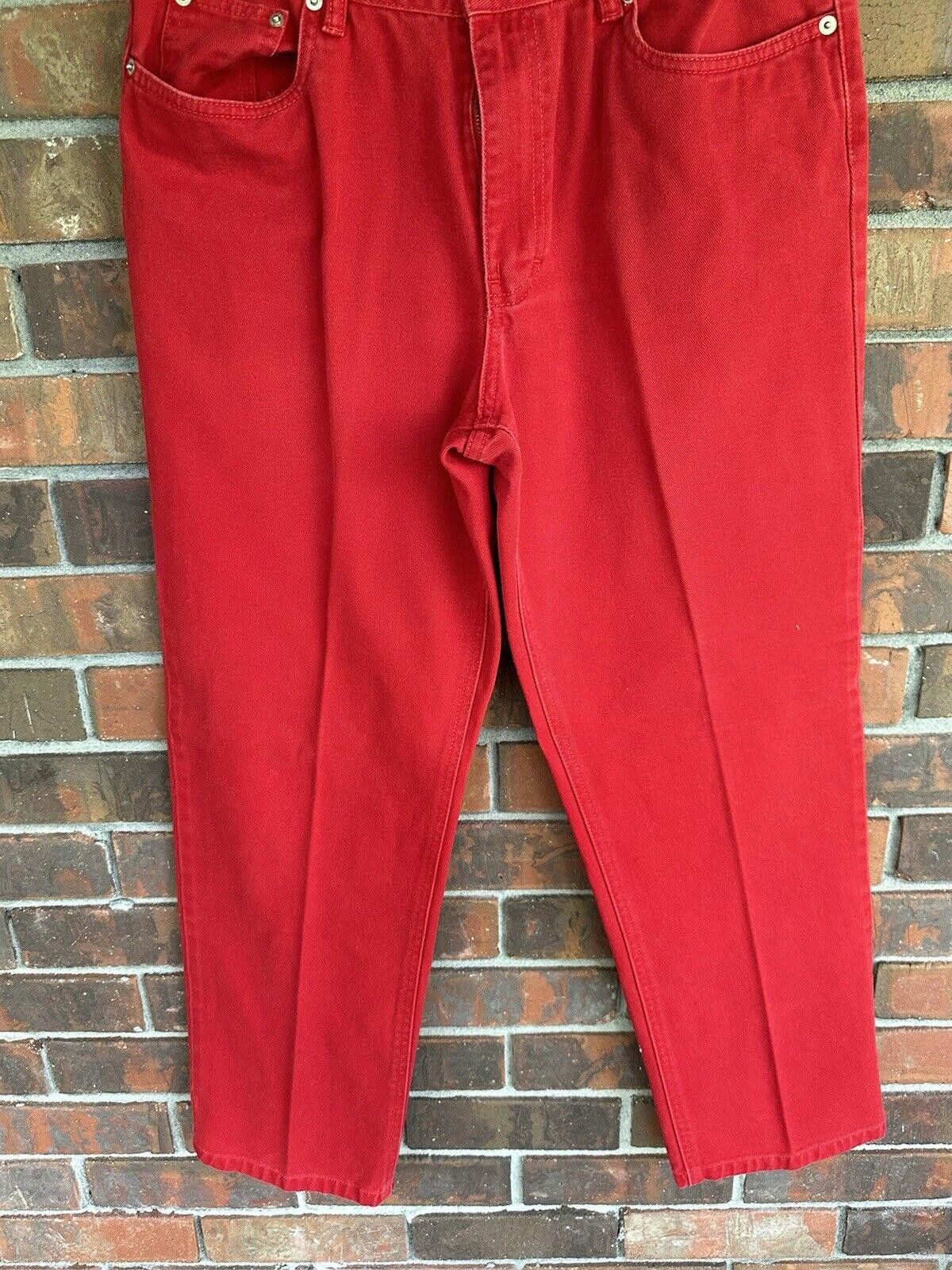Tommy Hilfiger Tommy Hilfiger Red Cotton Denim Carpenter Jeans Vintage Size 34" / US 12 / IT 48 - 5 Thumbnail