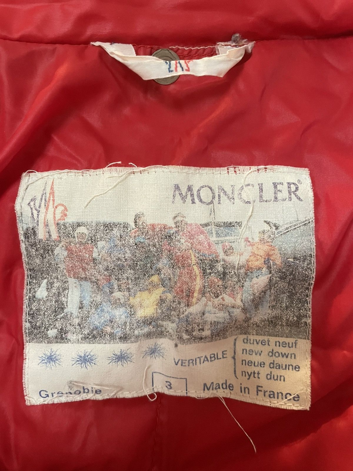 Moncler Vintage 1970s Moncler Grenoble Down Jacket - Made in France Size US L / EU 52-54 / 3 - 6 Thumbnail