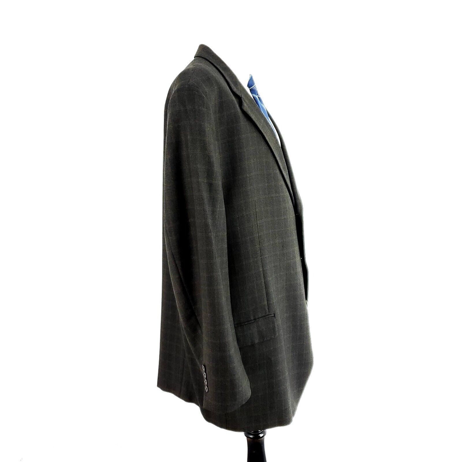 Joseph Abboud Joseph Abboud Nordstrom Tweed Wool 3 Button Sport Coat 48L B Size 48L - 6 Thumbnail