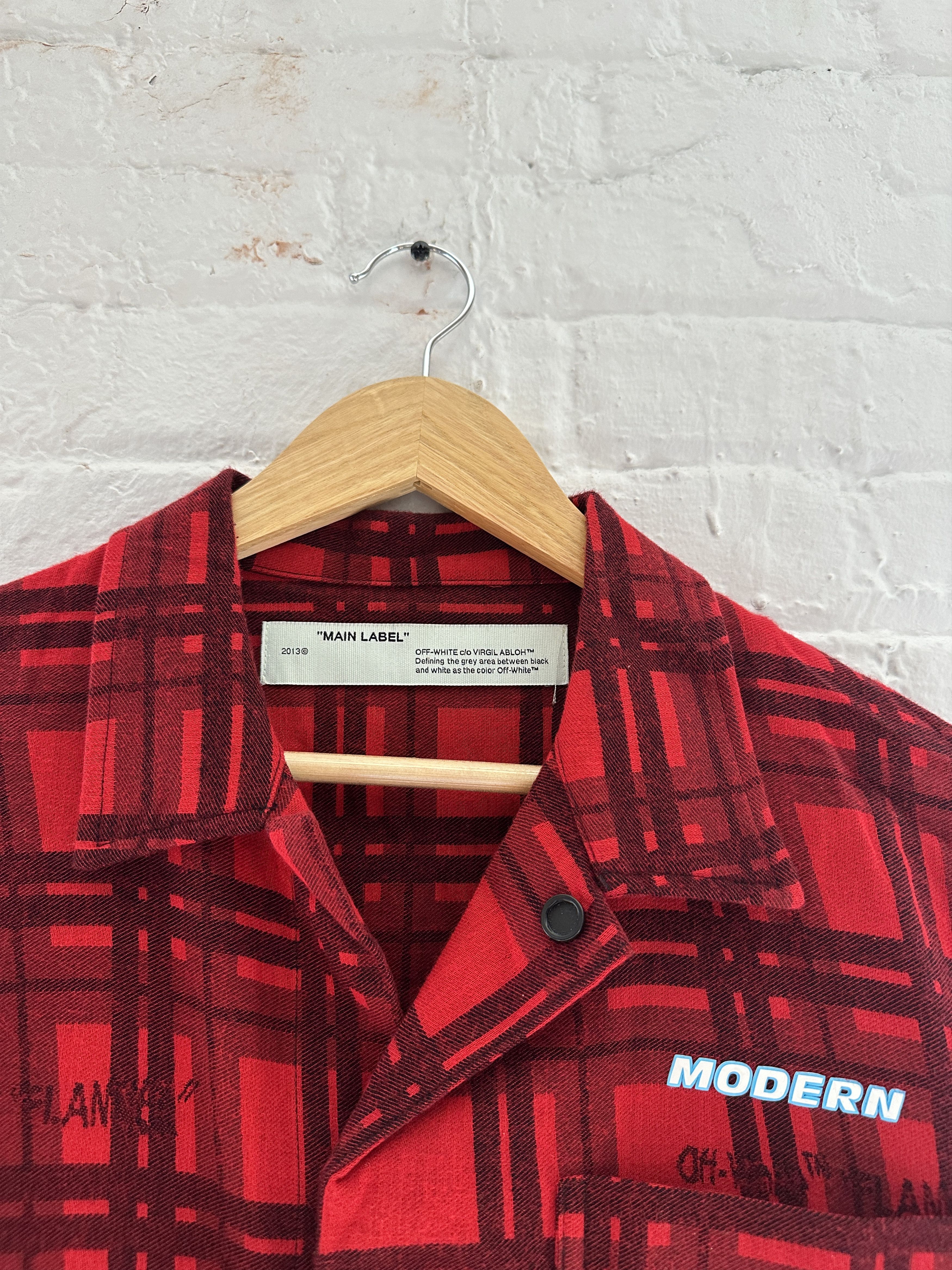Off-White Off-White Short Sleeve Button Up Shirt Size US S / EU 44-46 / 1 - 2 Thumbnail