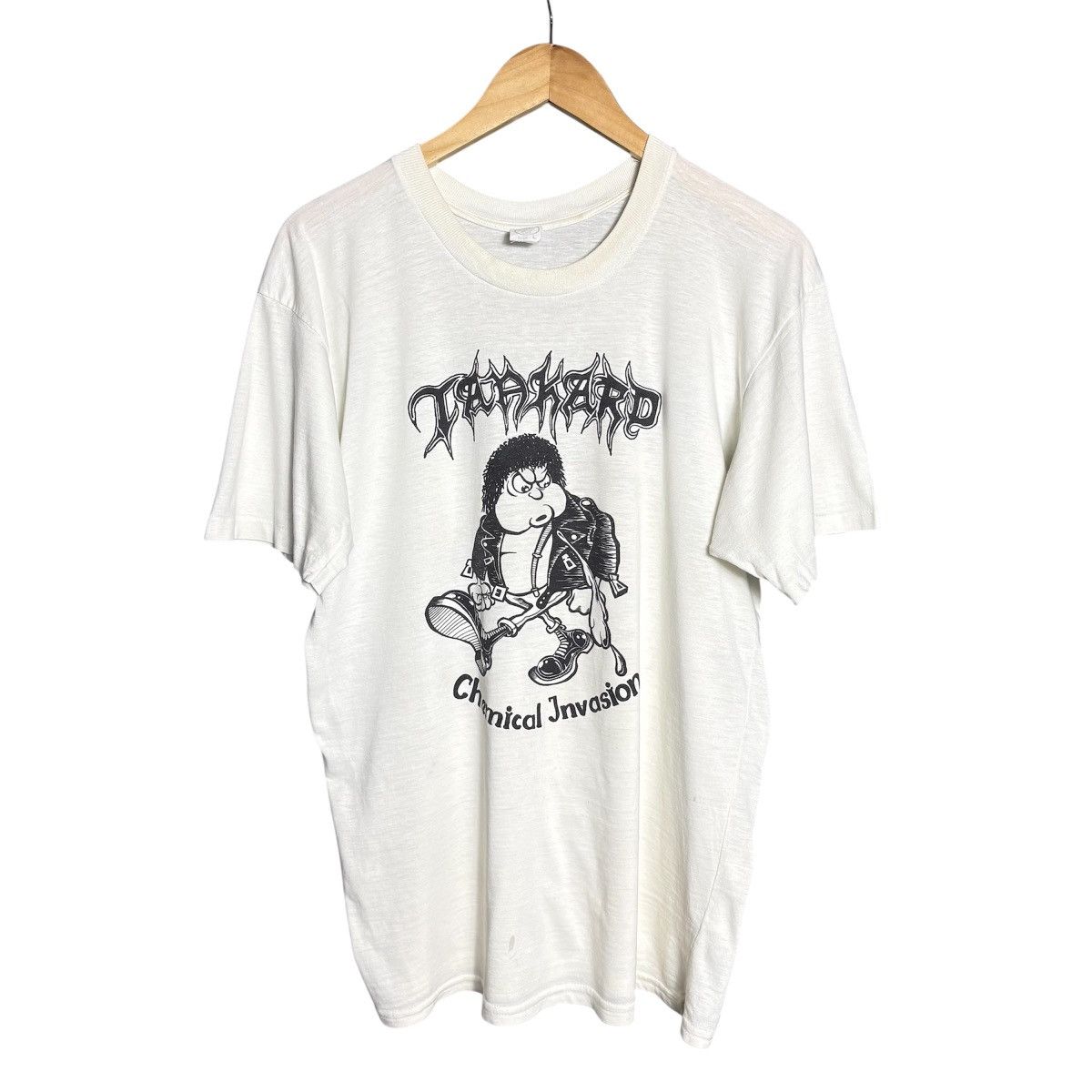 Vintage 80s Tankard Tour Thrash Metal Band Tee