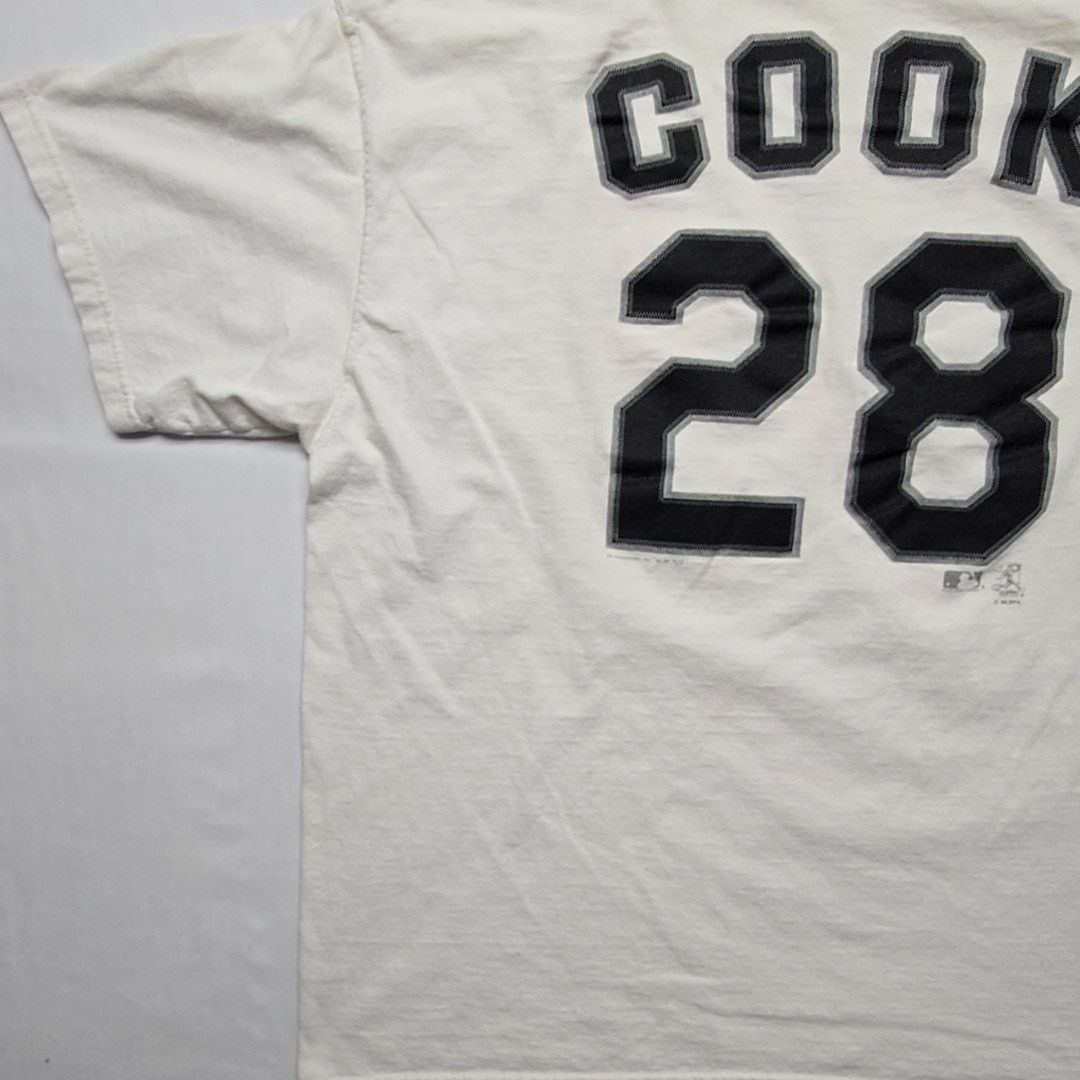 Lee Vintage Lee Sport Rockies Cook 28 White Baseball Shirt XL Size US XL / EU 56 / 4 - 13 Thumbnail