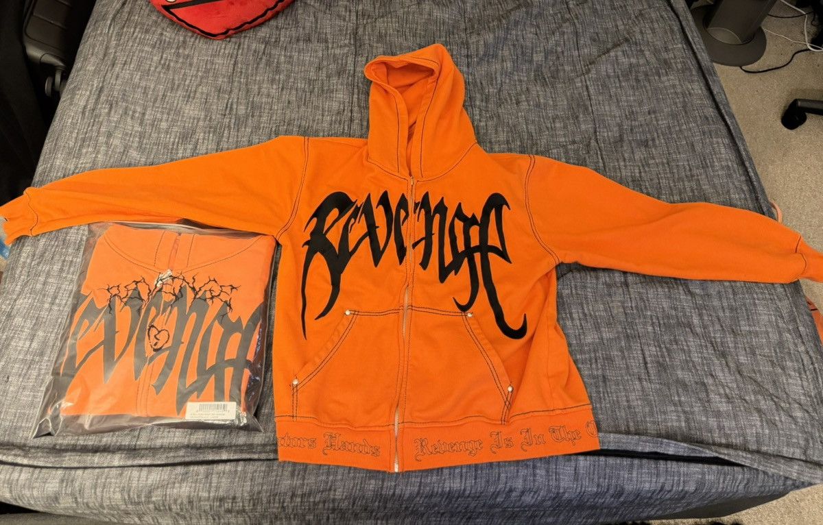 Revenge Revenge X Kill Contrast Zip Hoodie Orange Size US L / EU 52-54 / 3 - 1 Thumbnail