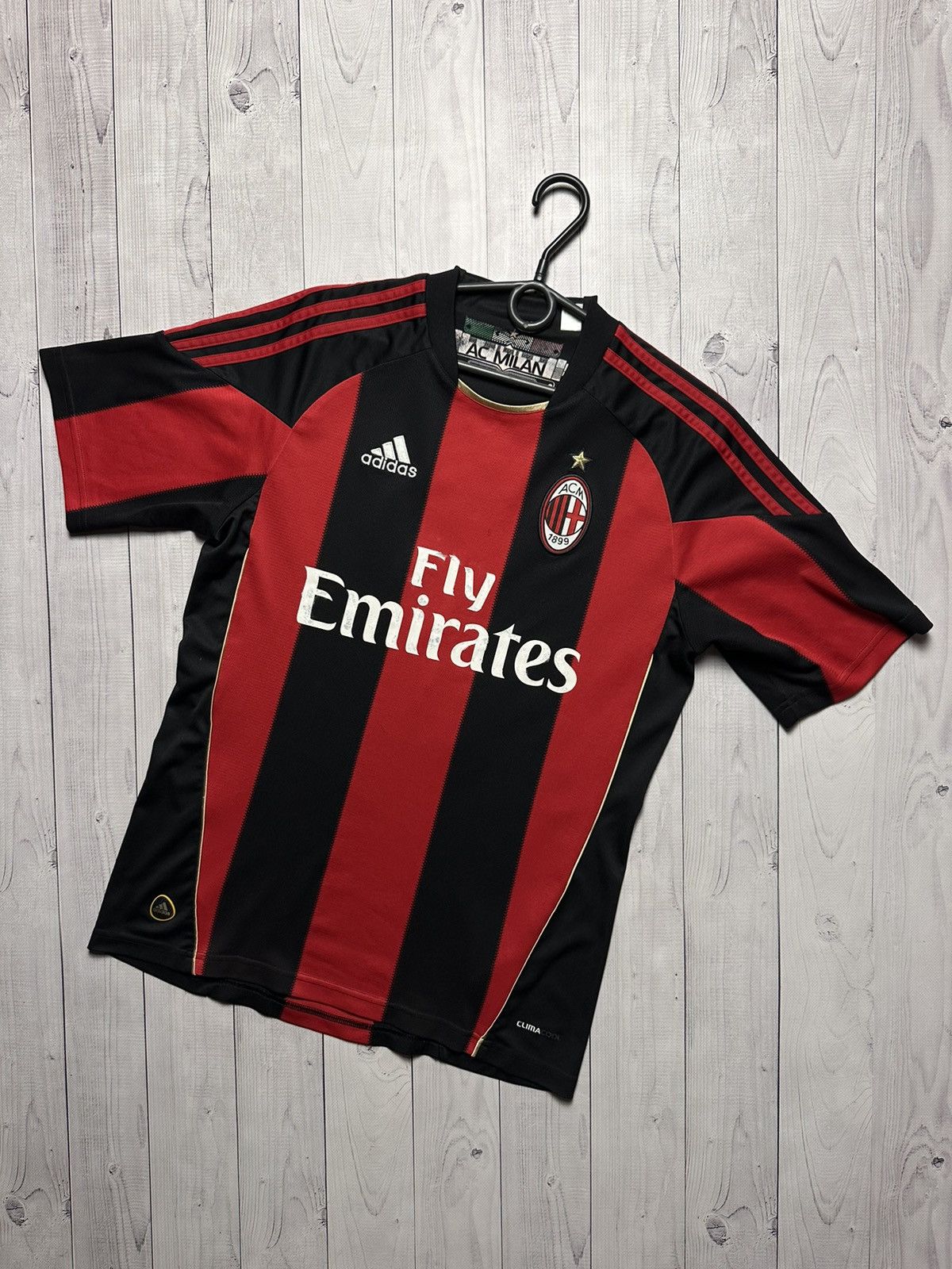 Adidas × Vintage Vintage adidas AC Milan soccer jersey size S 7 Pato rare Size US S / EU 44-46 / 1 - 2 Thumbnail