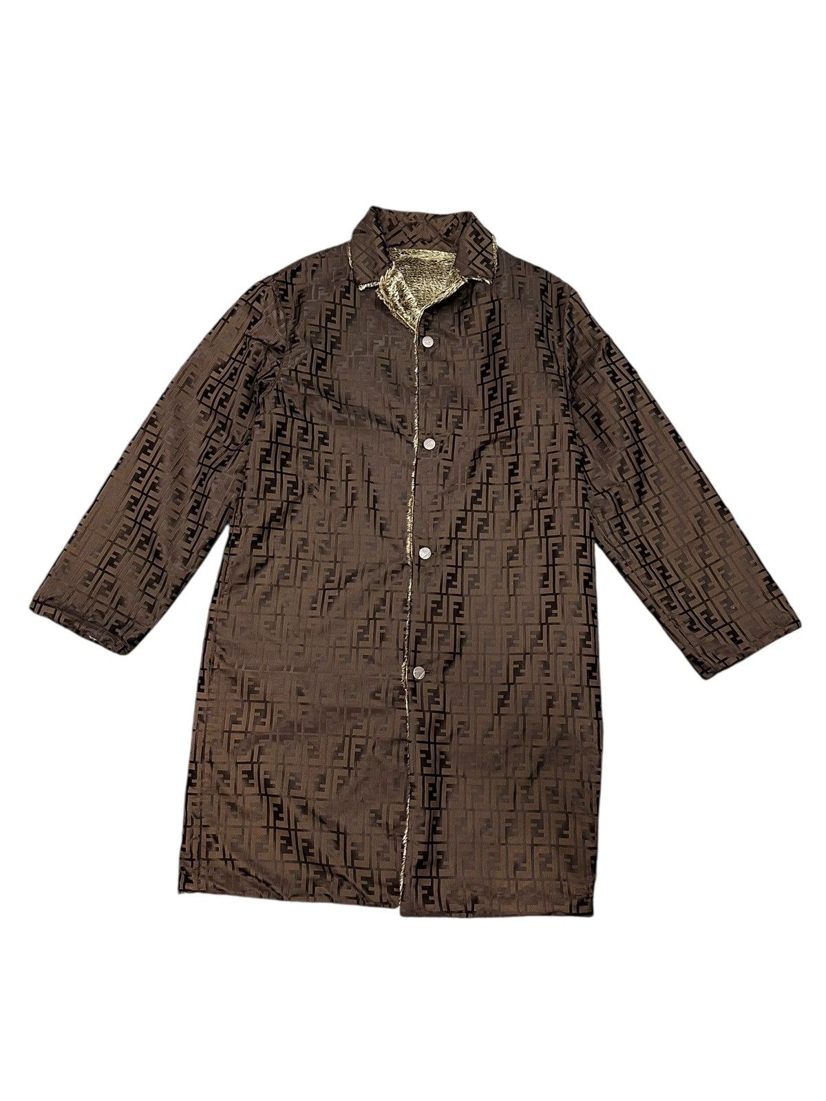 Fendi Vintage 90s Reversible Fendi Monogram Jacket Size US S / EU 44-46 / 1 - 1 Thumbnail