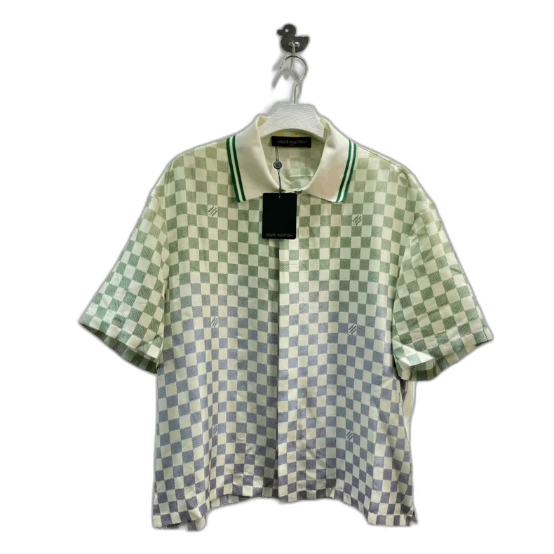 Louis Vuitton LV Louis Vuitton Damier Logo Short Sleeve Polo Size US XXL / EU 58 / 5 - 1 Thumbnail