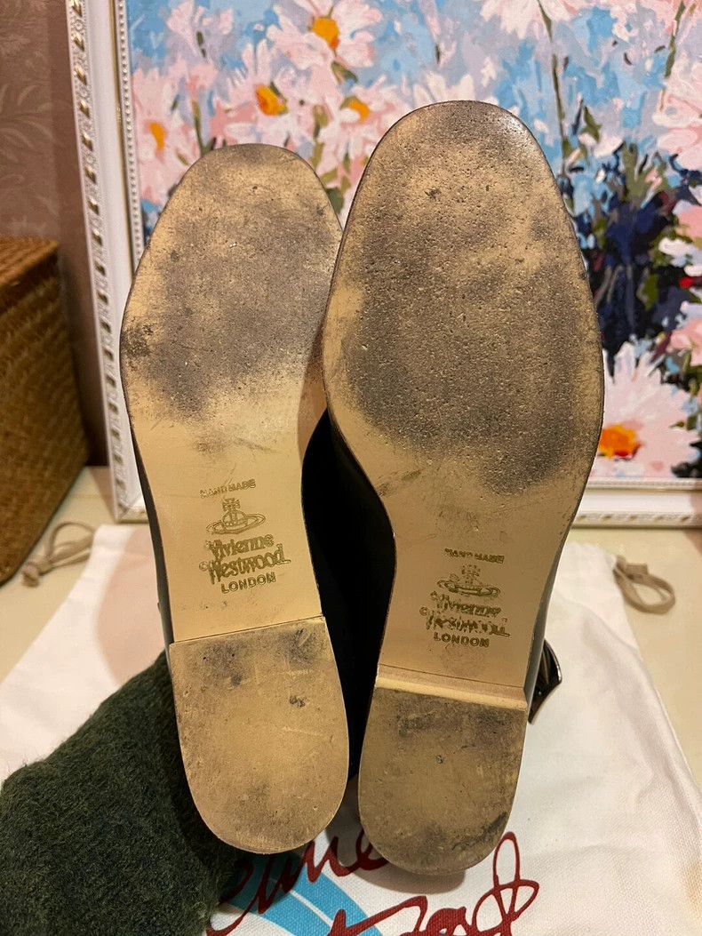 Vivienne Westwood vivienne westwood Black solid leather flat shoes Size US 6.5 / IT 36.5 - 5 Thumbnail
