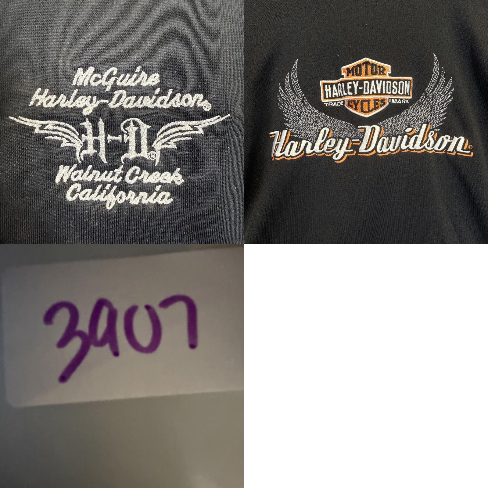 Harley Davidson Harley Davidson Jacket Women's Large Black Motorcycle Zip L Size Regular California Walnut Creek CA Size L / US 10 / IT 46 - 8 Thumbnail