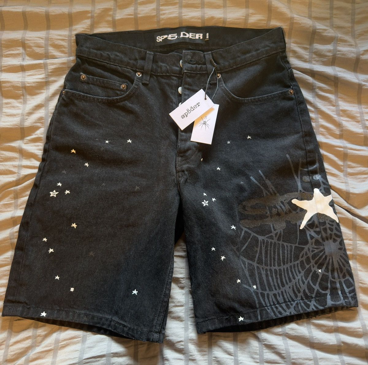 Sp5der Sp5der HEAVY WEB DENIM SHORT Size US 28 / EU 44 - 1 Thumbnail